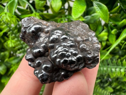 Botryoidal Black Hematite Specimen: Moroccan Crystal, Reiki Chakra Stone