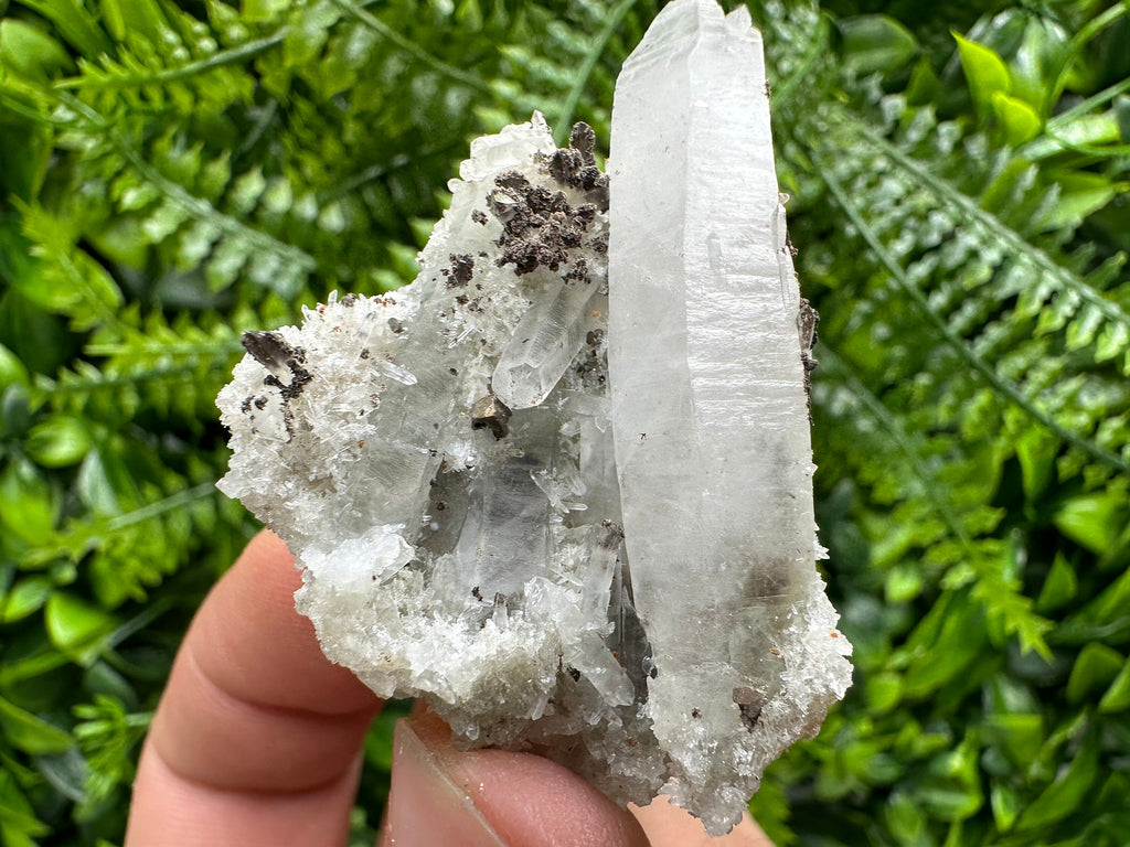 Quartz with Chalcopyrite: Natural Crystal Mineral Souvenir