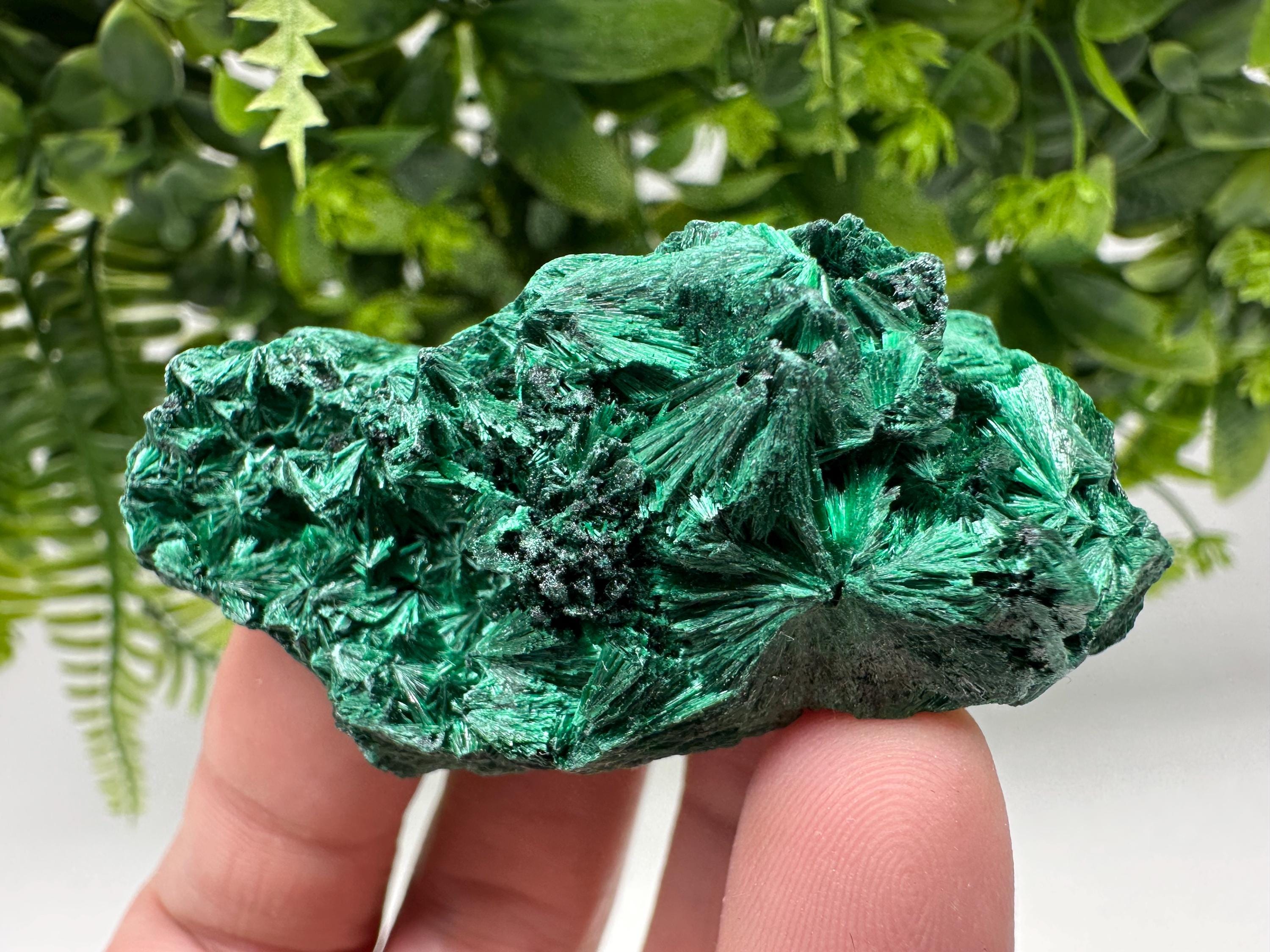 Polished Green Malachite Crystal from Congo, Natural Specimen, Chakra Stone