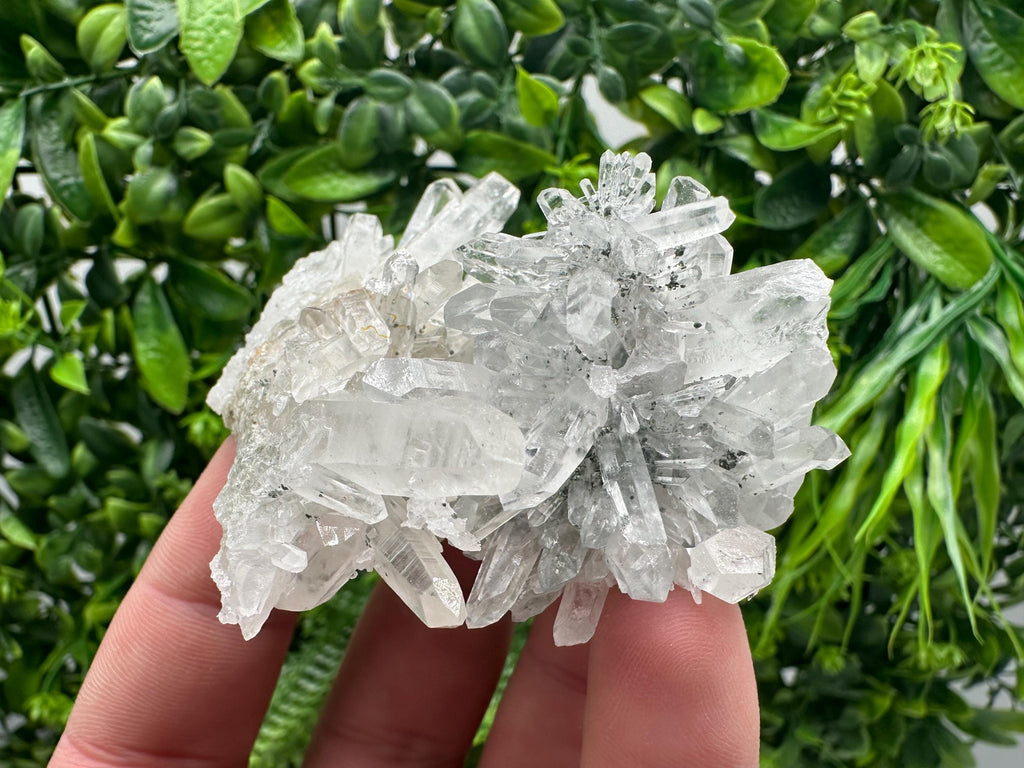 Green Quartz Specimen: Chlorite and Sphalerite Inclusions, Madan Bulgaria