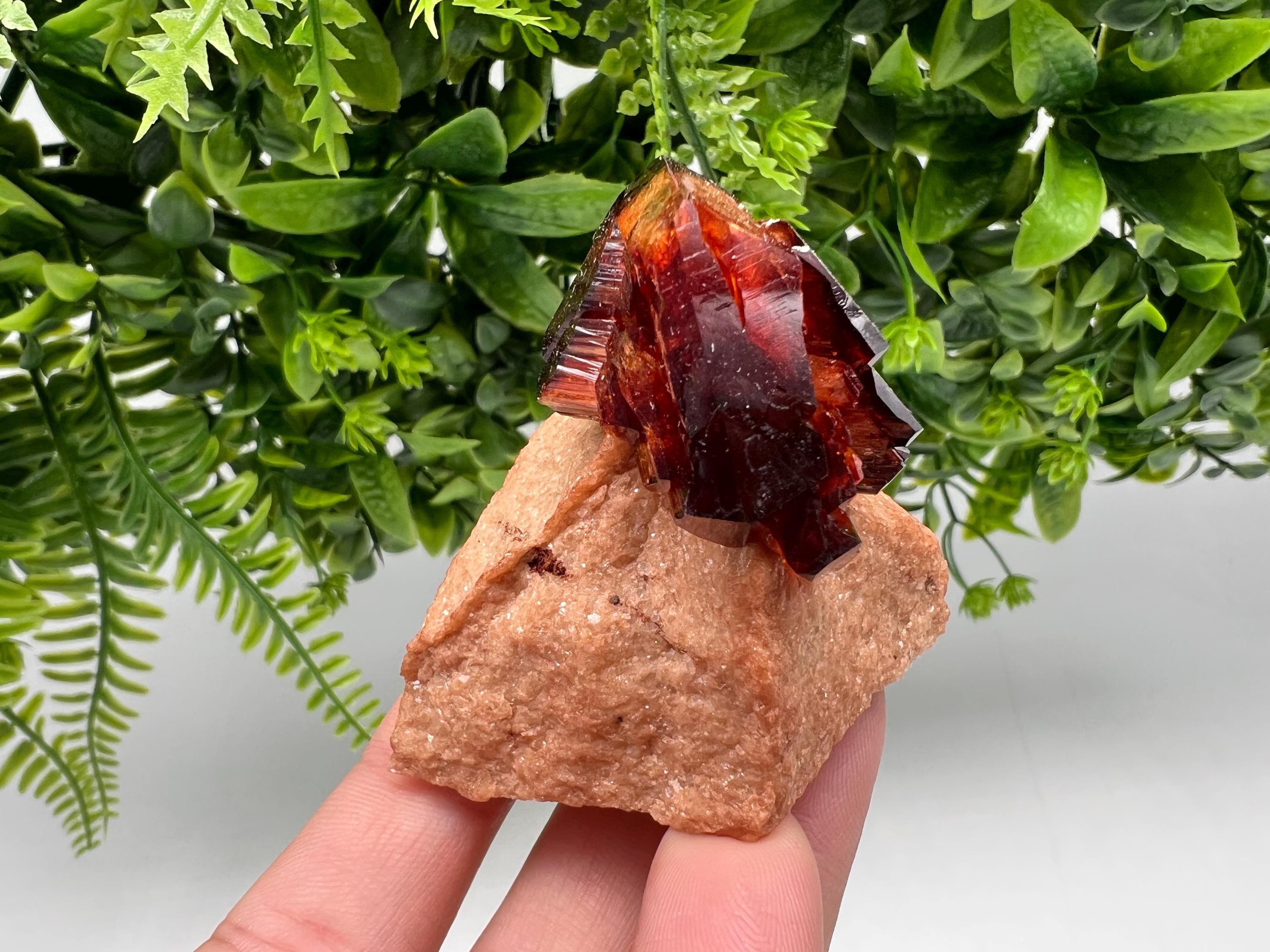 Orange-Brown Arcanite Mineral Specimen, Santa Ana Tin Mine