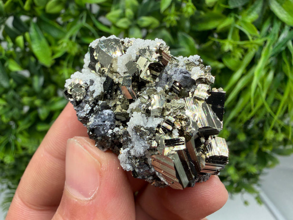 Pyrite Sphalerite Quartz  Mineral Specimen, Krushev dol Mine