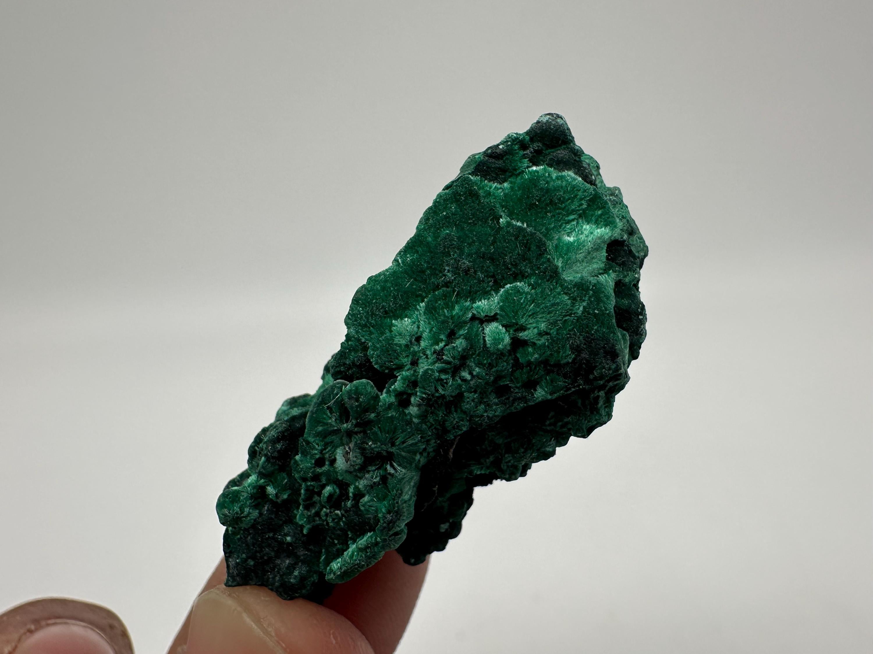 Green Polished Malachite Crystal from Congo (4.5/2.5cm)