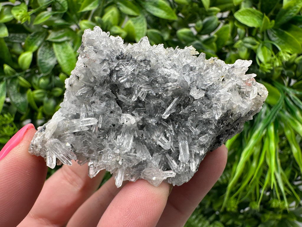 Green Quartz Crystal Specimen, Chlorite Sphalerite Inclusions