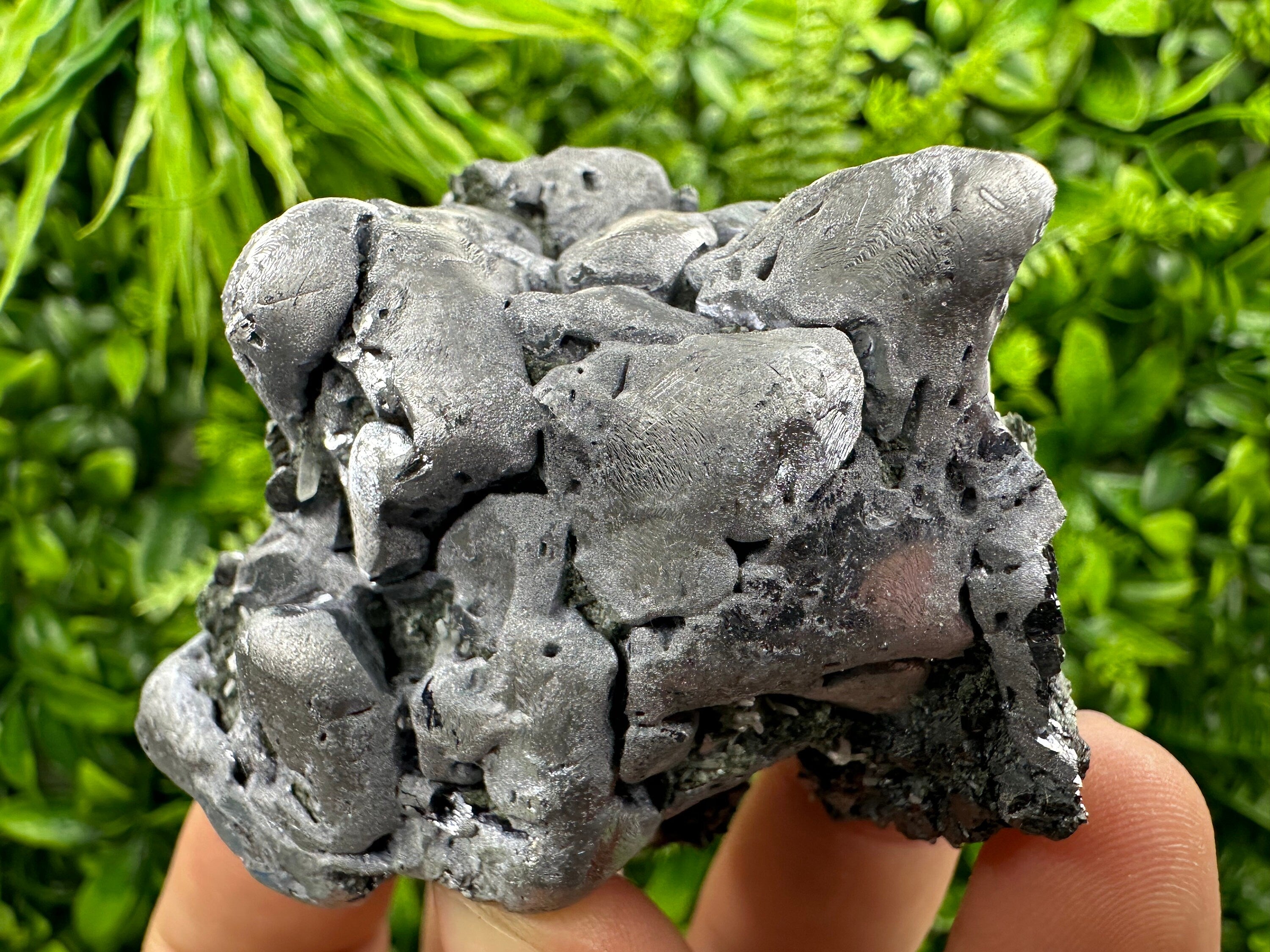 Galena on Sphalerite and Quartz: Borieva Mine Crystal Decor