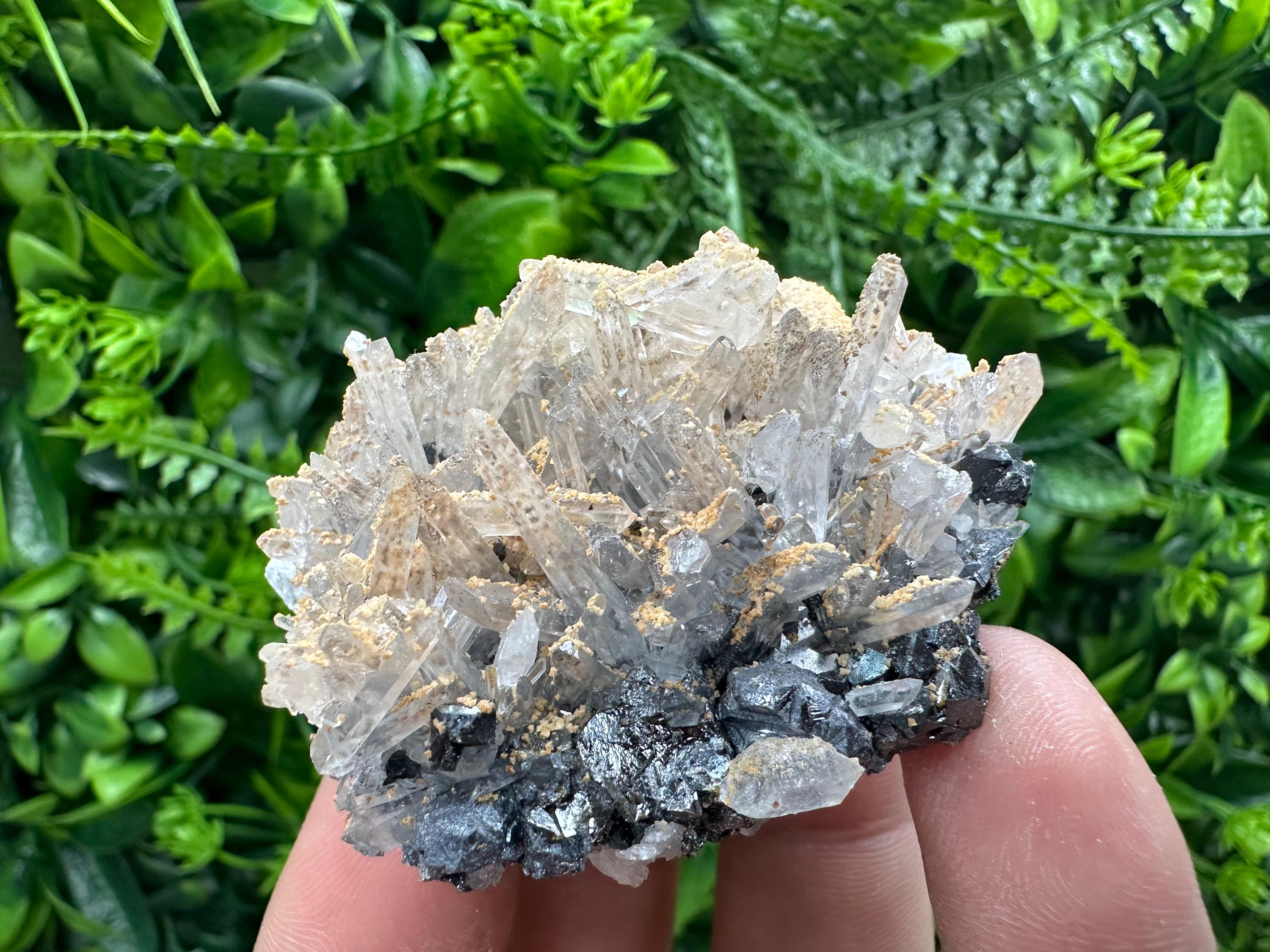 Quartz, Dolomite, Sphalerite & Galena Specimen from Bulgaria