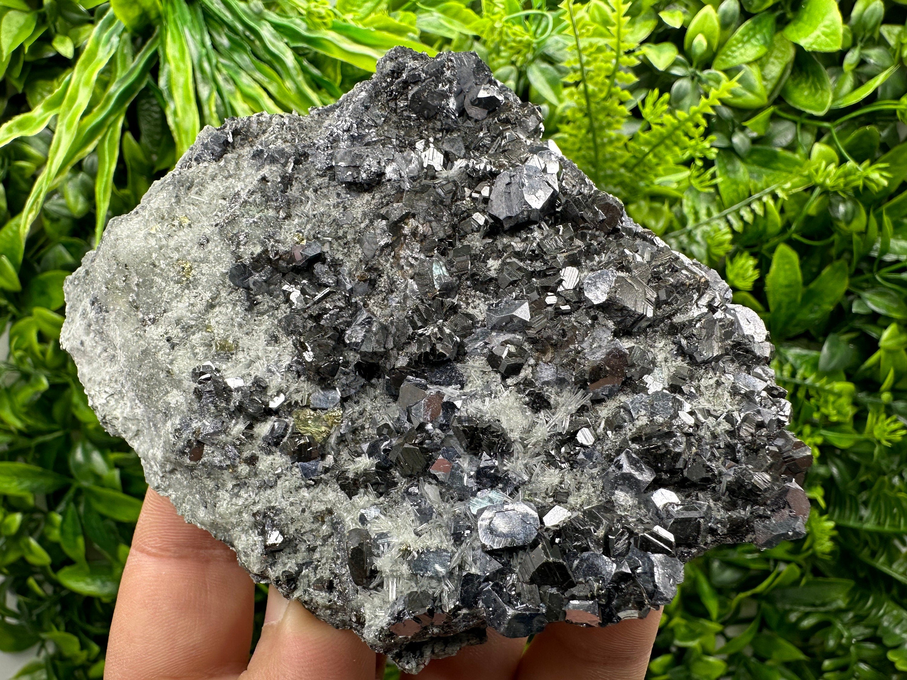 Sphalerite Galena Calcopyrite on Quartz, Borieva Bulgaria Mineral Specimen