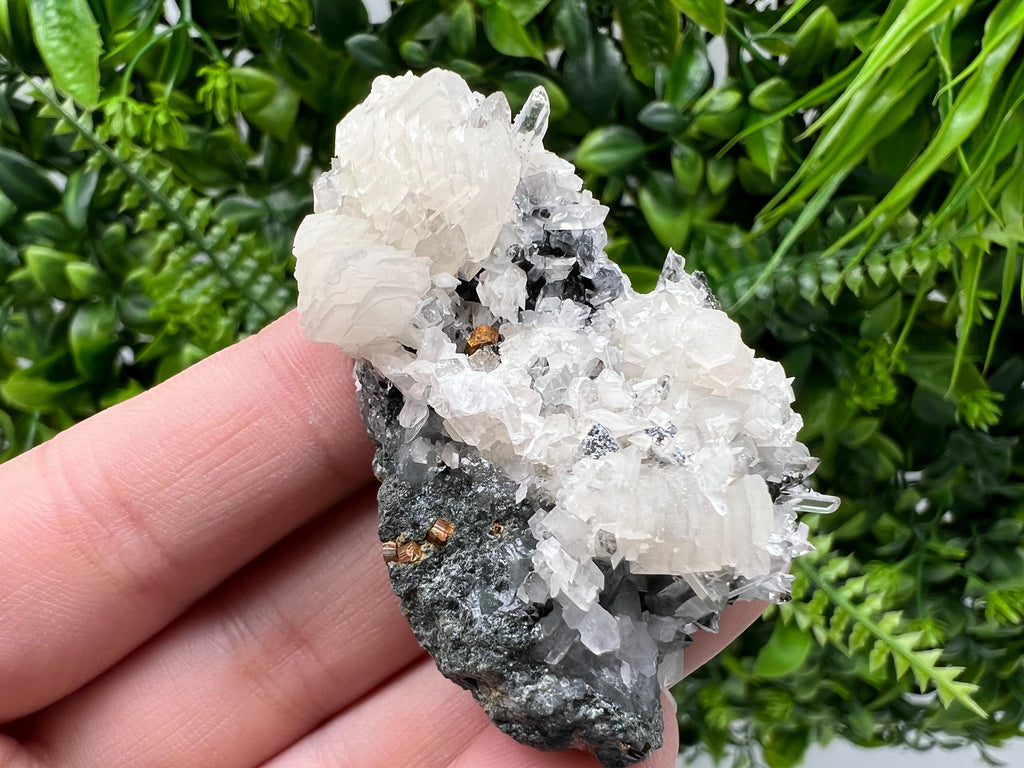 Stunning Calcite on Quartz from Borieva mine,Madan,Bulgaria,natural,collection mineral specimen,home decor stone,Rare minerals,gift,quartz