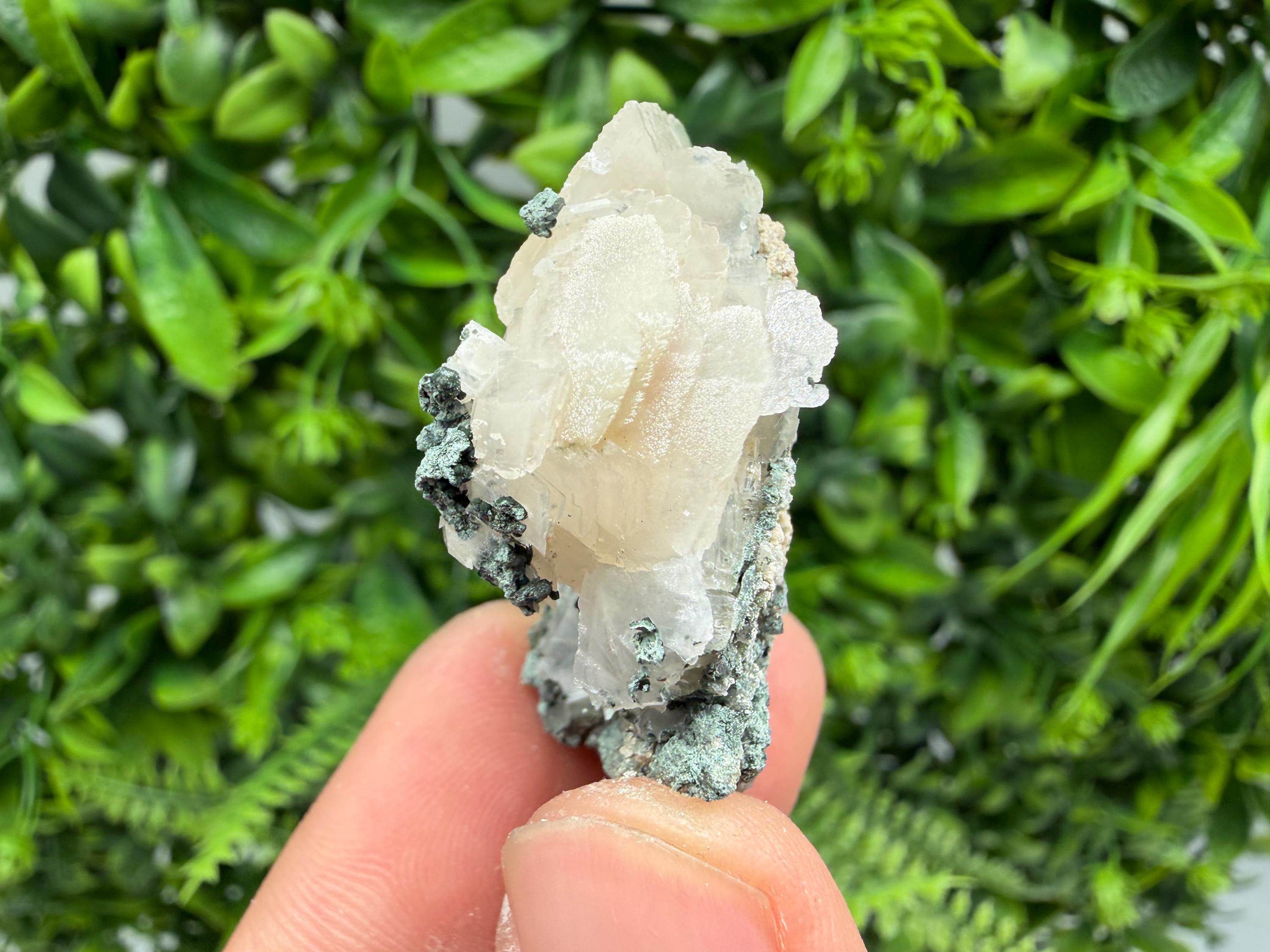 Wonderful Calcite,Quartz on Chlorite matrix,from Borieva mine,Madan,Bulgaria,natural collection mineral specimen,rare crystal,home decor