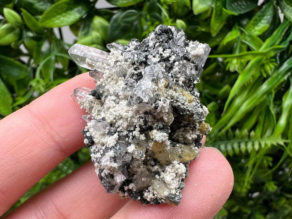 Chlorite Epidote Quartz Mineral Specimen, Bulgaria Home Decor Stone