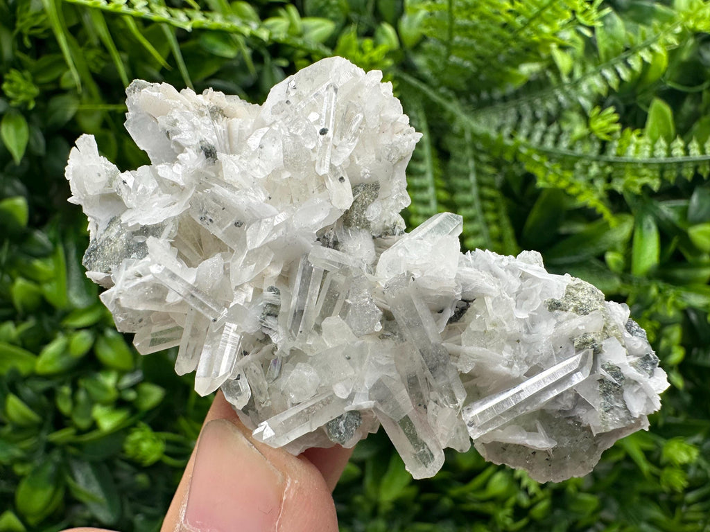 Calcite Quartz with Epidote on Matrix, Borieva Mine Bulgaria