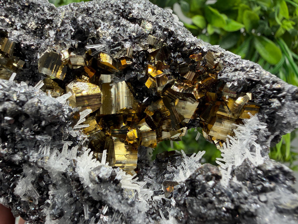 Pyrite Sphalerite Quartz  Mineral Specimen, Krushev dol Mine