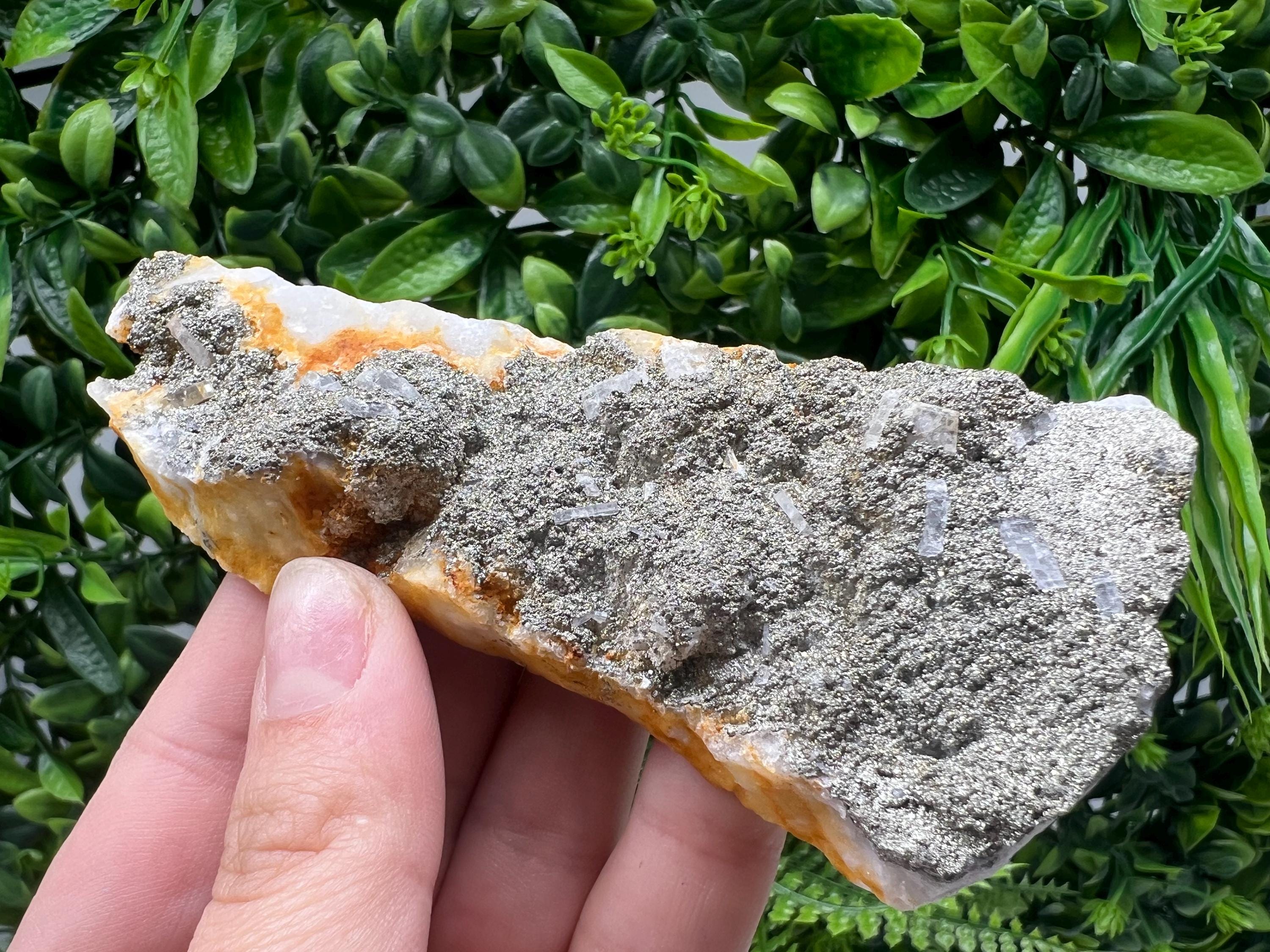 Barite Marcasite on Chalcedony, Androvo Mine, Bulgaria