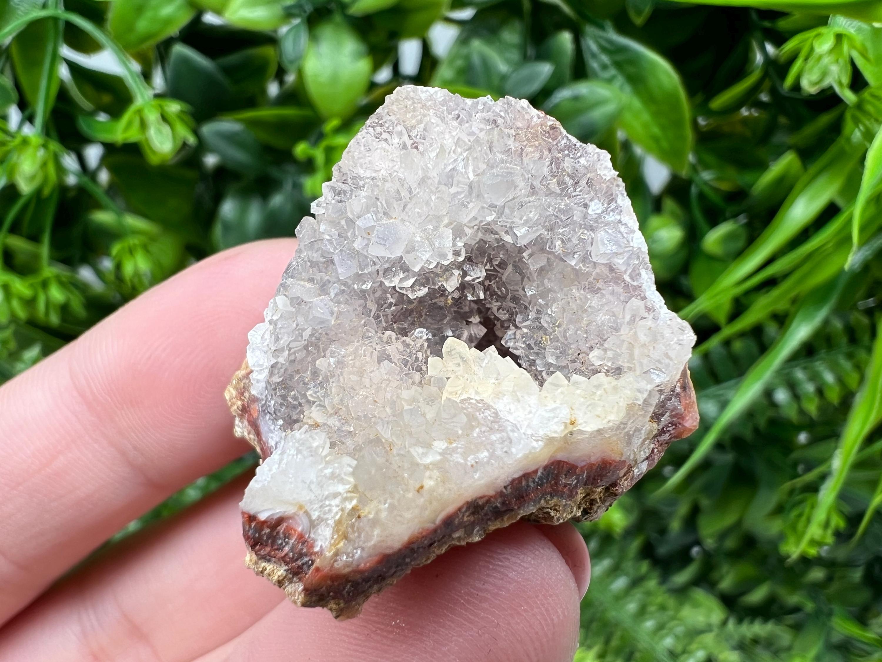 Moroccan Red Chalcedony Crystal Specimen: Rare Mineral Gift