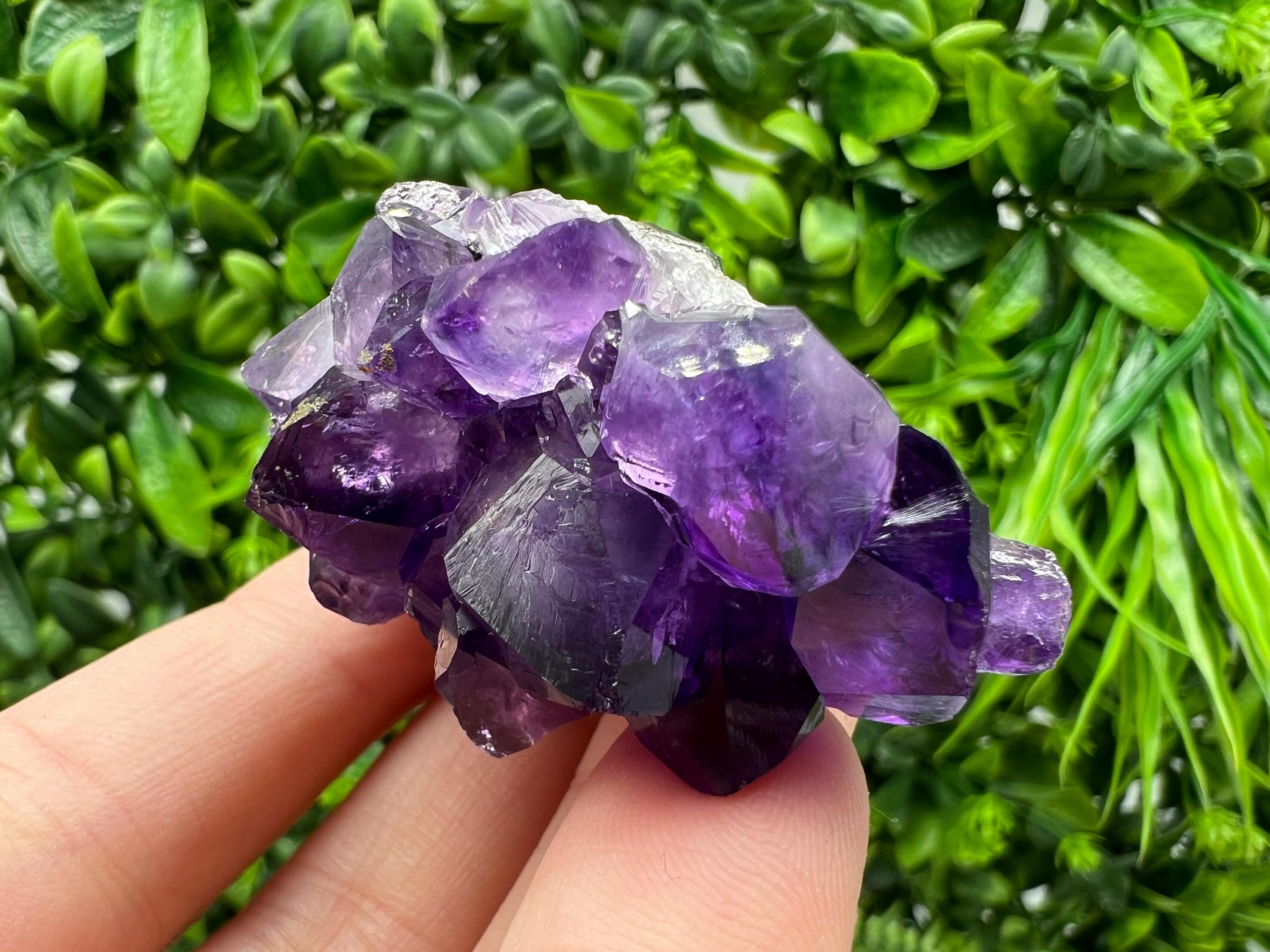 Uruguay Amethyst Crystal: Purple Quartz Home Decor, Energy Stone