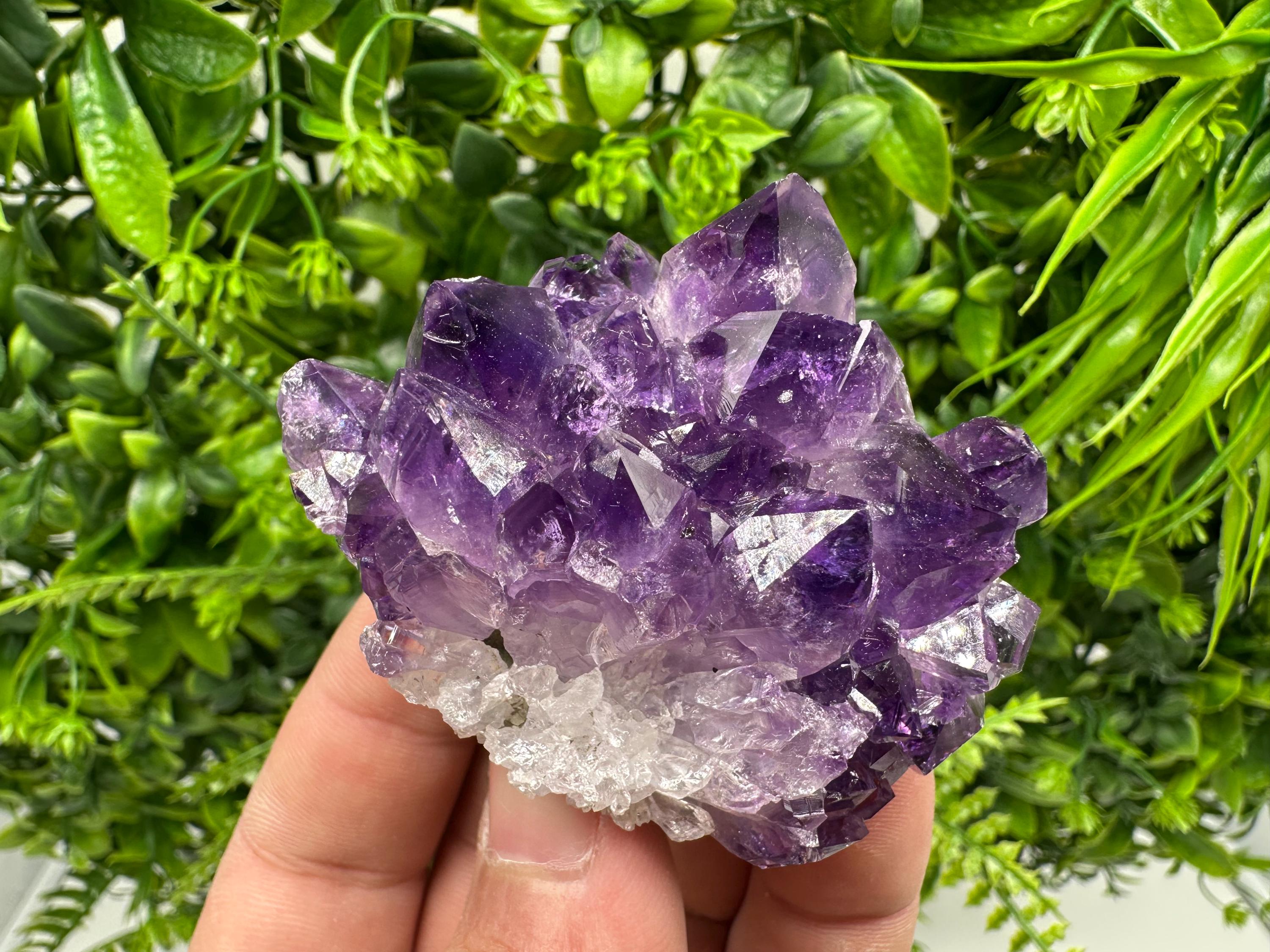 Uruguay Amethyst Cluster: Purple Quartz Crystal, Home Decor