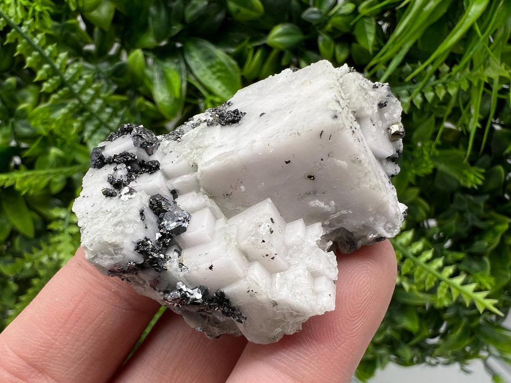 Incredible Mirror Galena on Mangano Calcite from Borieva mine,Bulgaria,natural mineral specimen,home decor stone,rare crystal,geology,gift