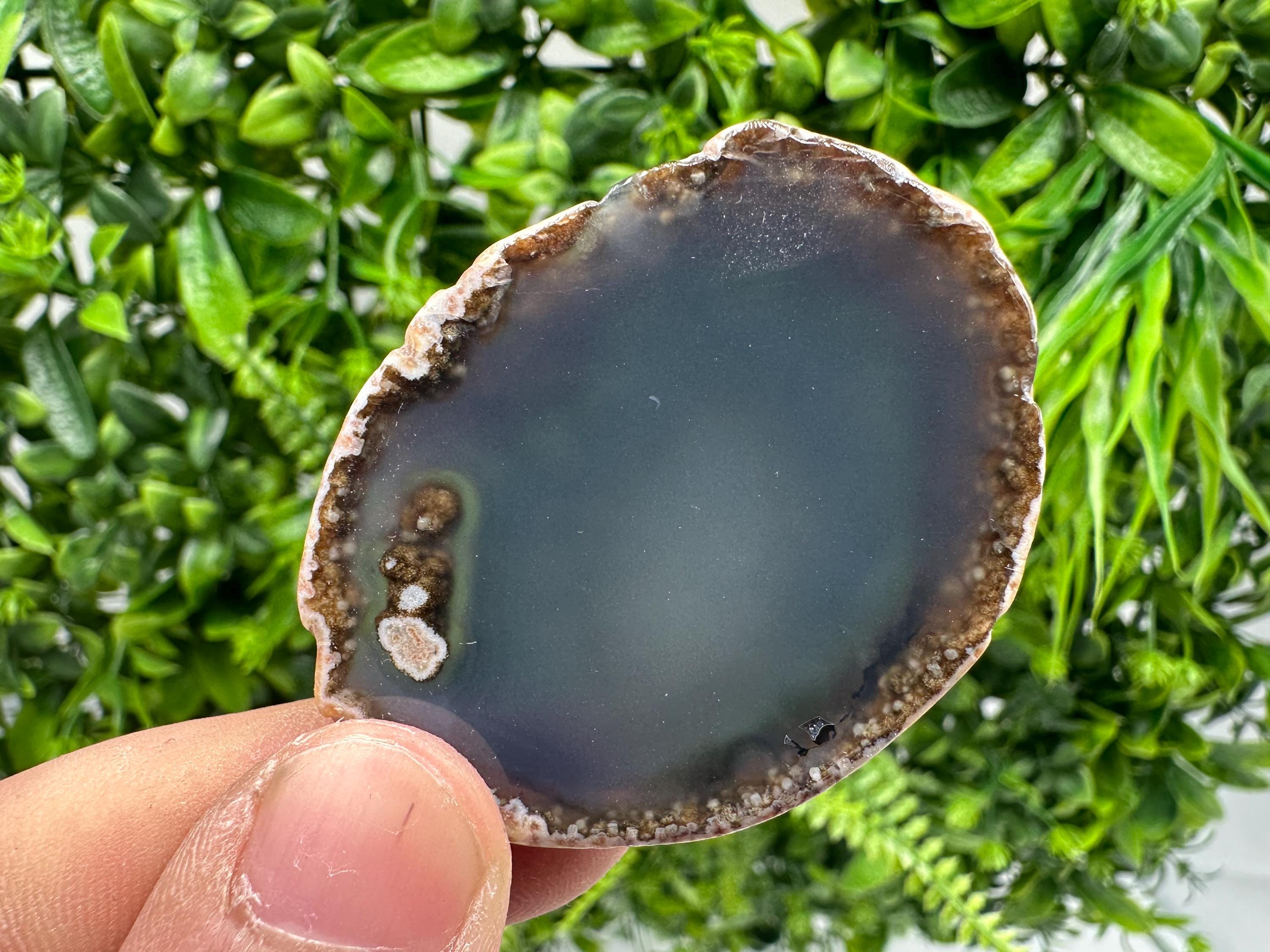 Agate Slice: Spiritual Healing Crystal Coaster Ornament