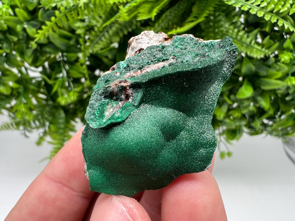 Green Polished Malachite Crystal from Congo, Chakra Stone