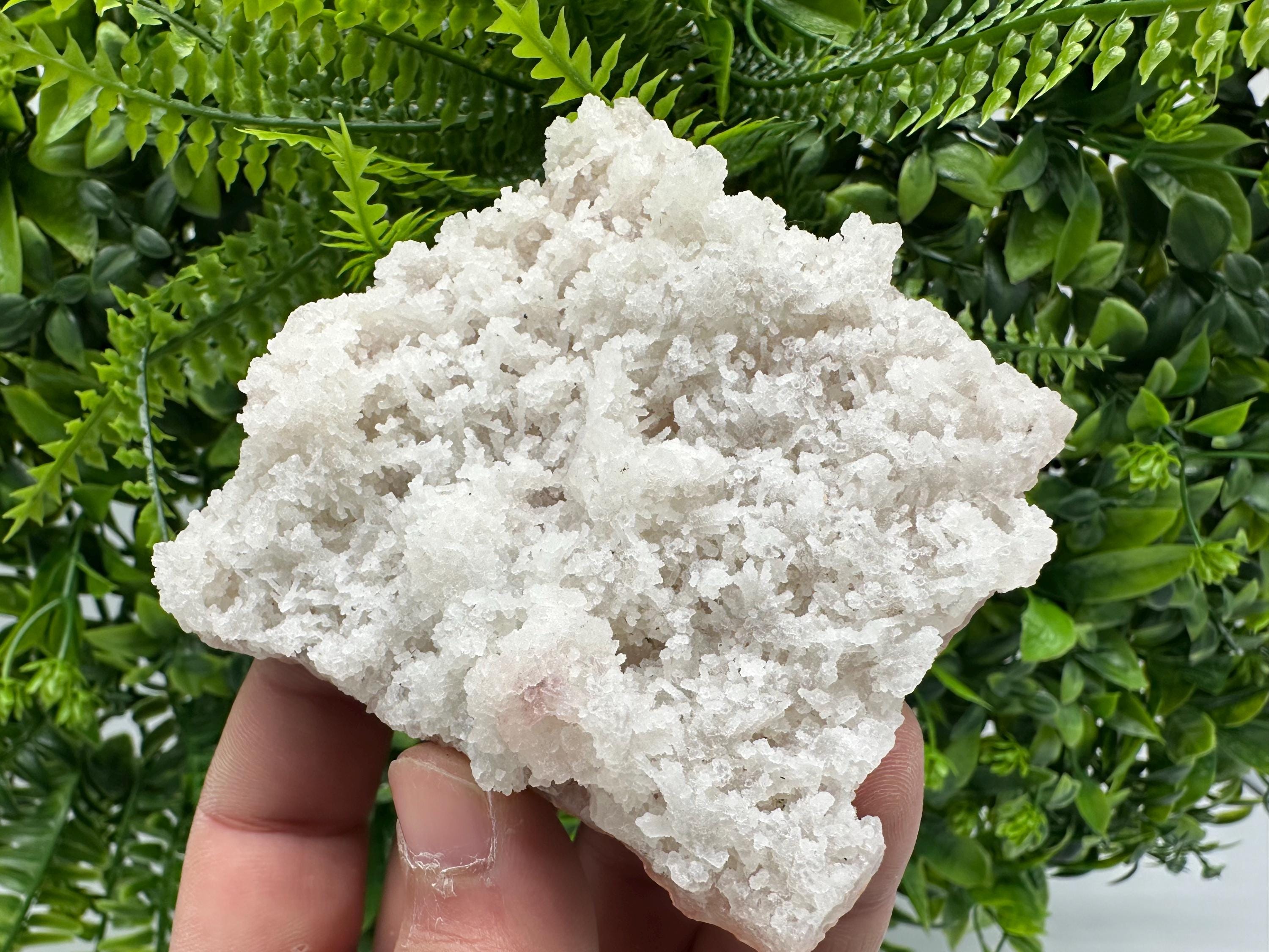 Natural Chalcedony Specimen: India Crystal Mineral, Home Decor