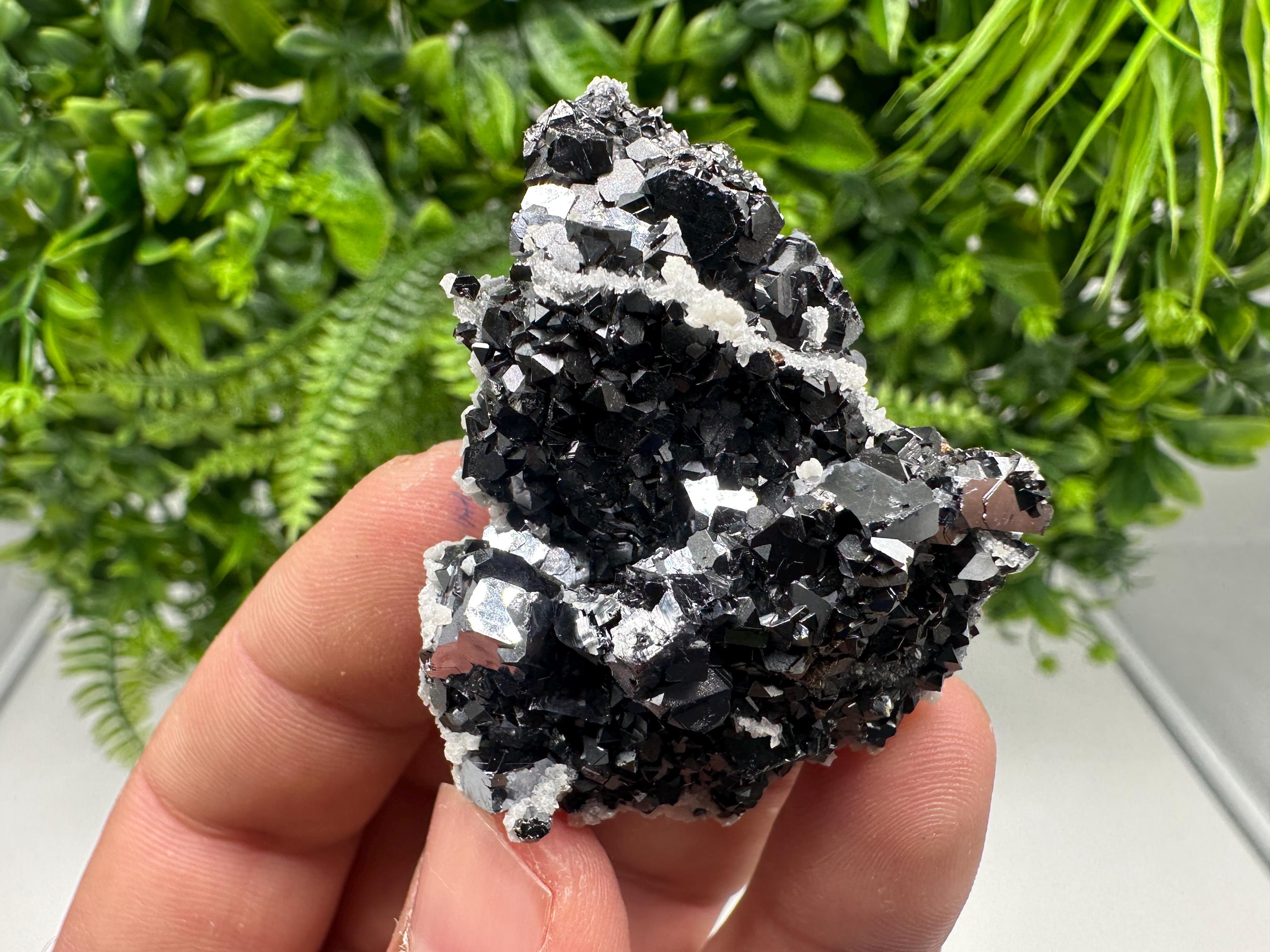 Collected Skeletal GALENA,Sphalerite,Quartz,Calcite from Krushev dol mine,Madan,Bulgaria,natural,collectible mineral specimen home decor