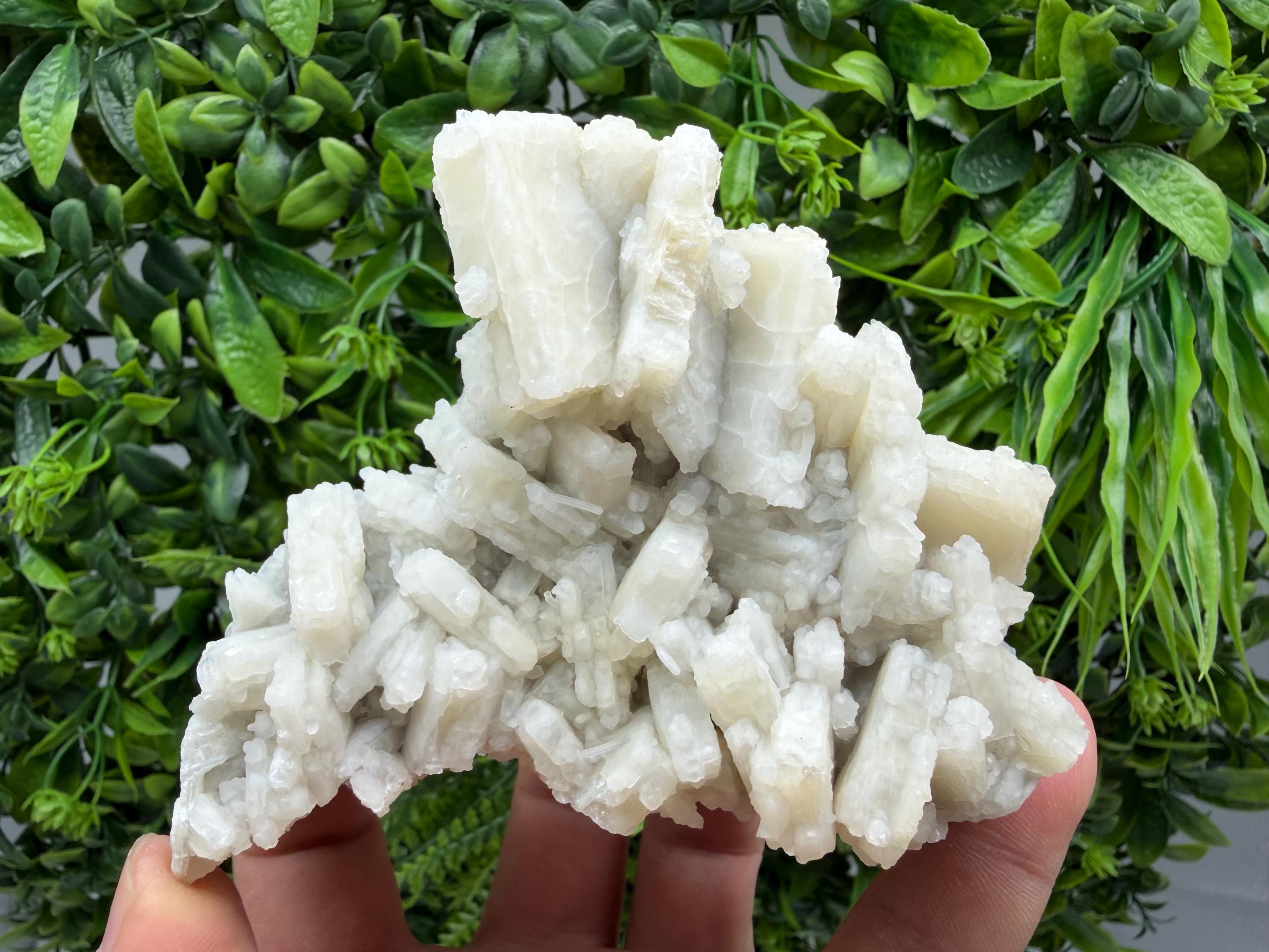 Rare Fluorescent Calcite after Barite on Chalcedony - Androvo Mine, Bulgaria