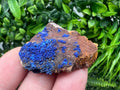 Azurite Malachite Mineral Specimen: Moroccan Blue-Green Crystal, Home Decor