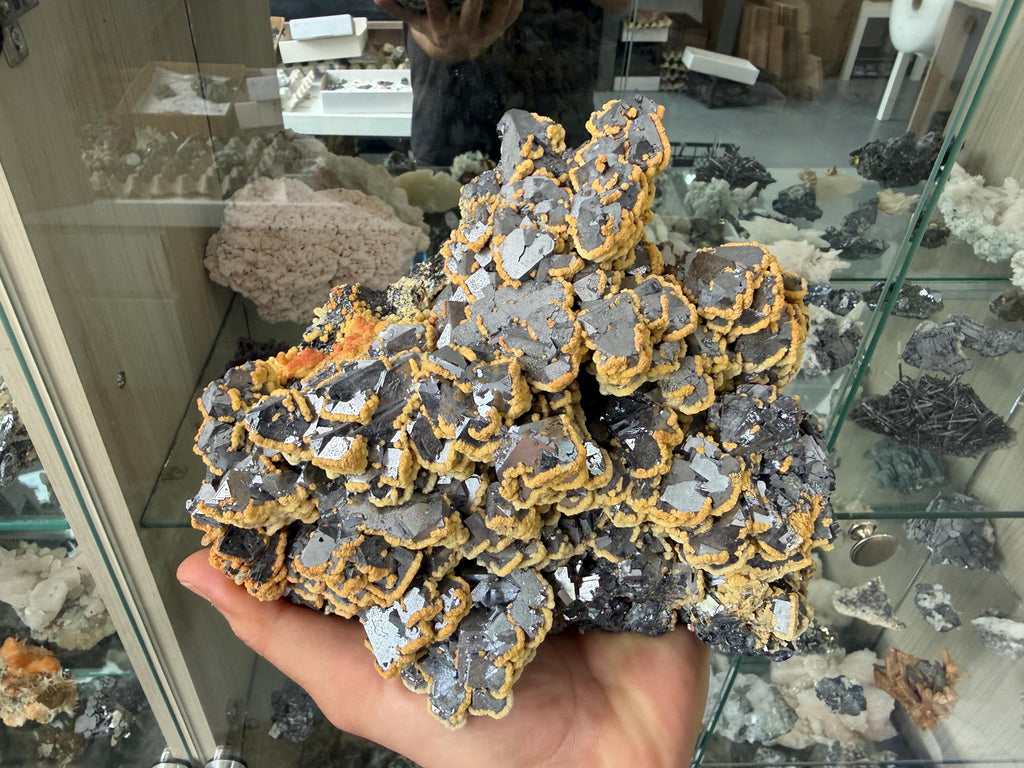 Galena Dolomite Cluster, Krushev dol Bulgaria Mineral Specimen