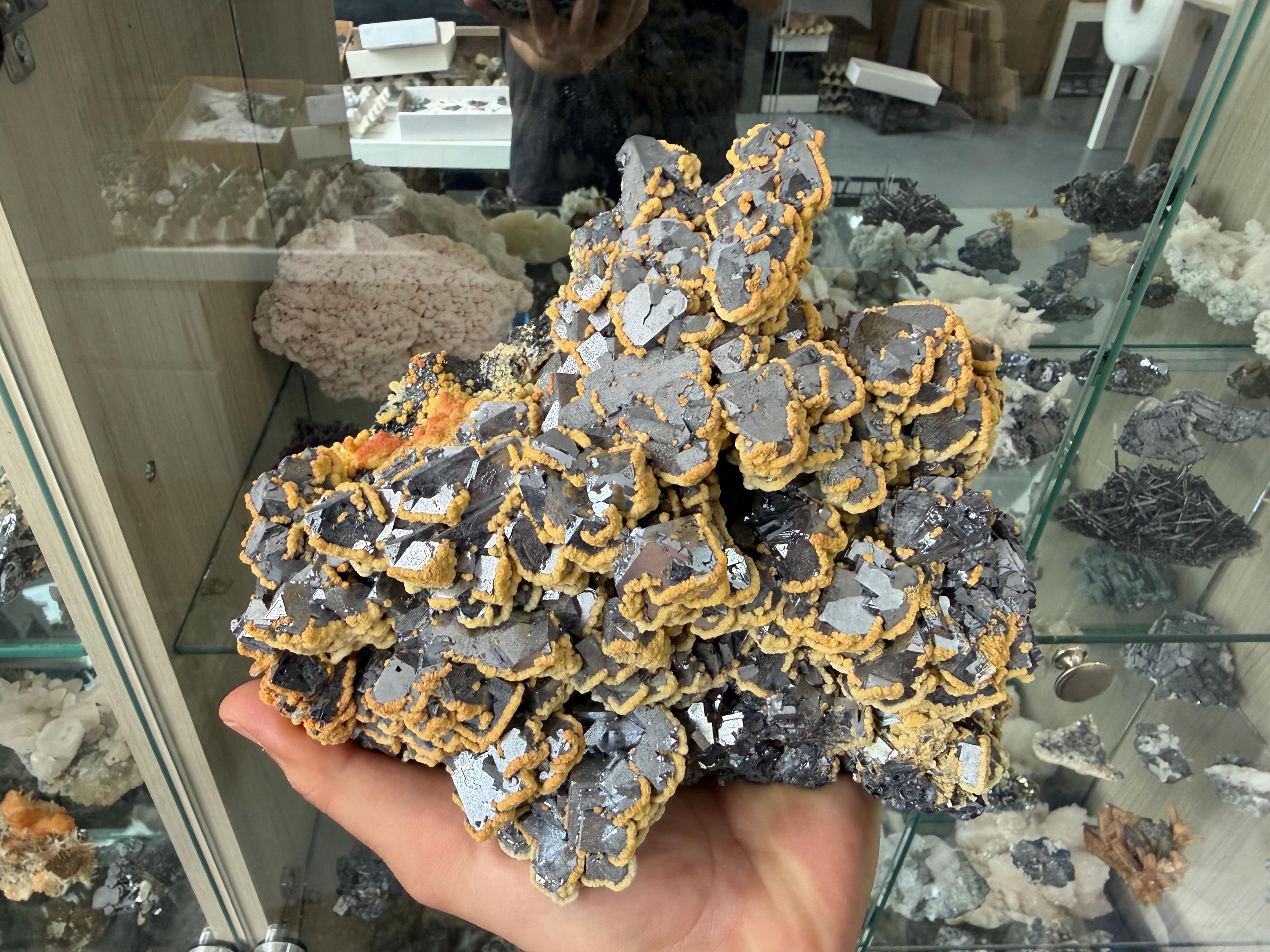 Galena Dolomite Cluster, Krushev dol Bulgaria Mineral Specimen