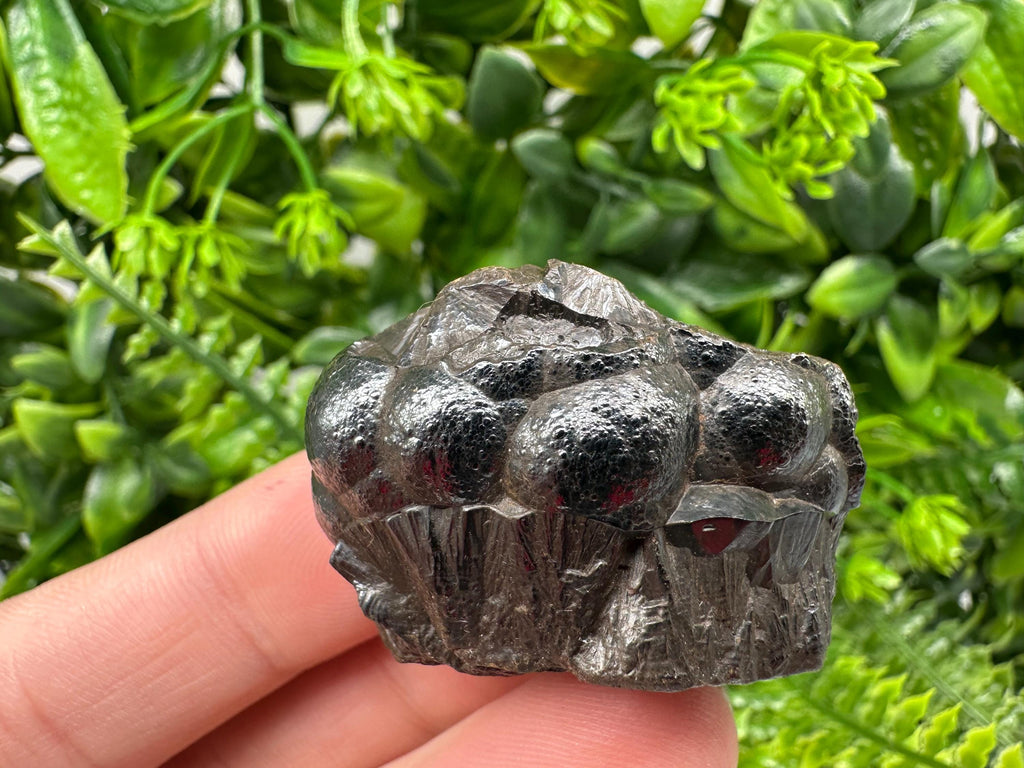 Moroccan Black Botryoidal Hematite Specimen: Chakra Reiki Crystal