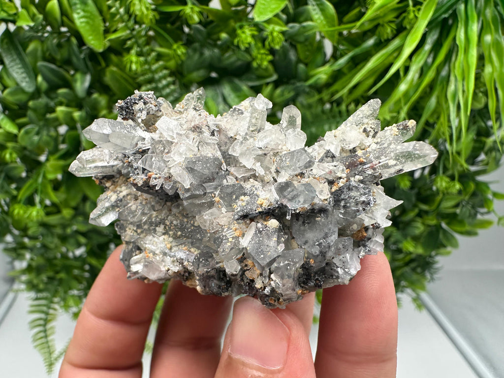 Quartz Siderite Galena Hematite Mineral Specimen, Home Decor Crystal