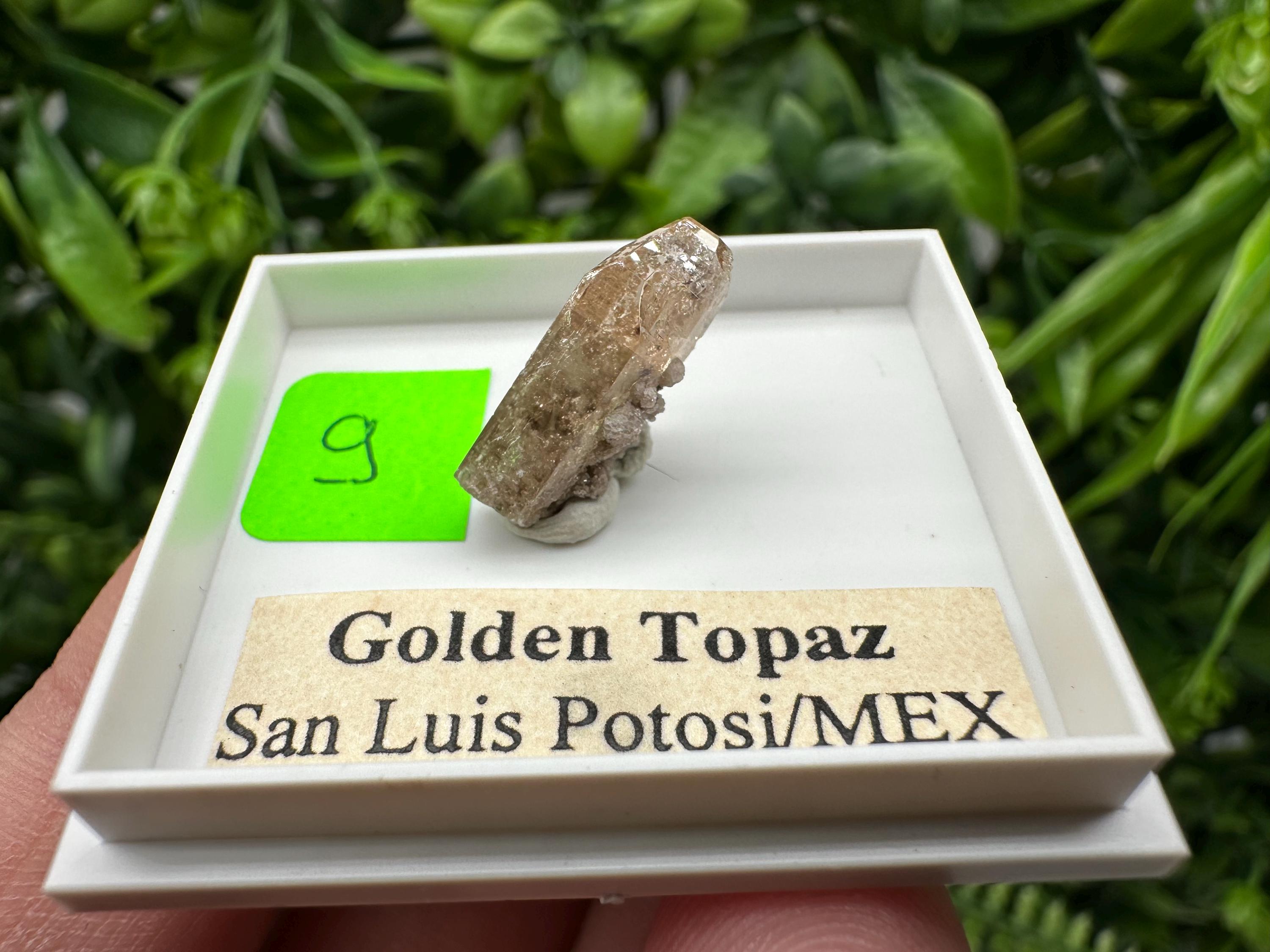 Golden Topaz Crystal, Mineral Specimen from Mexico
