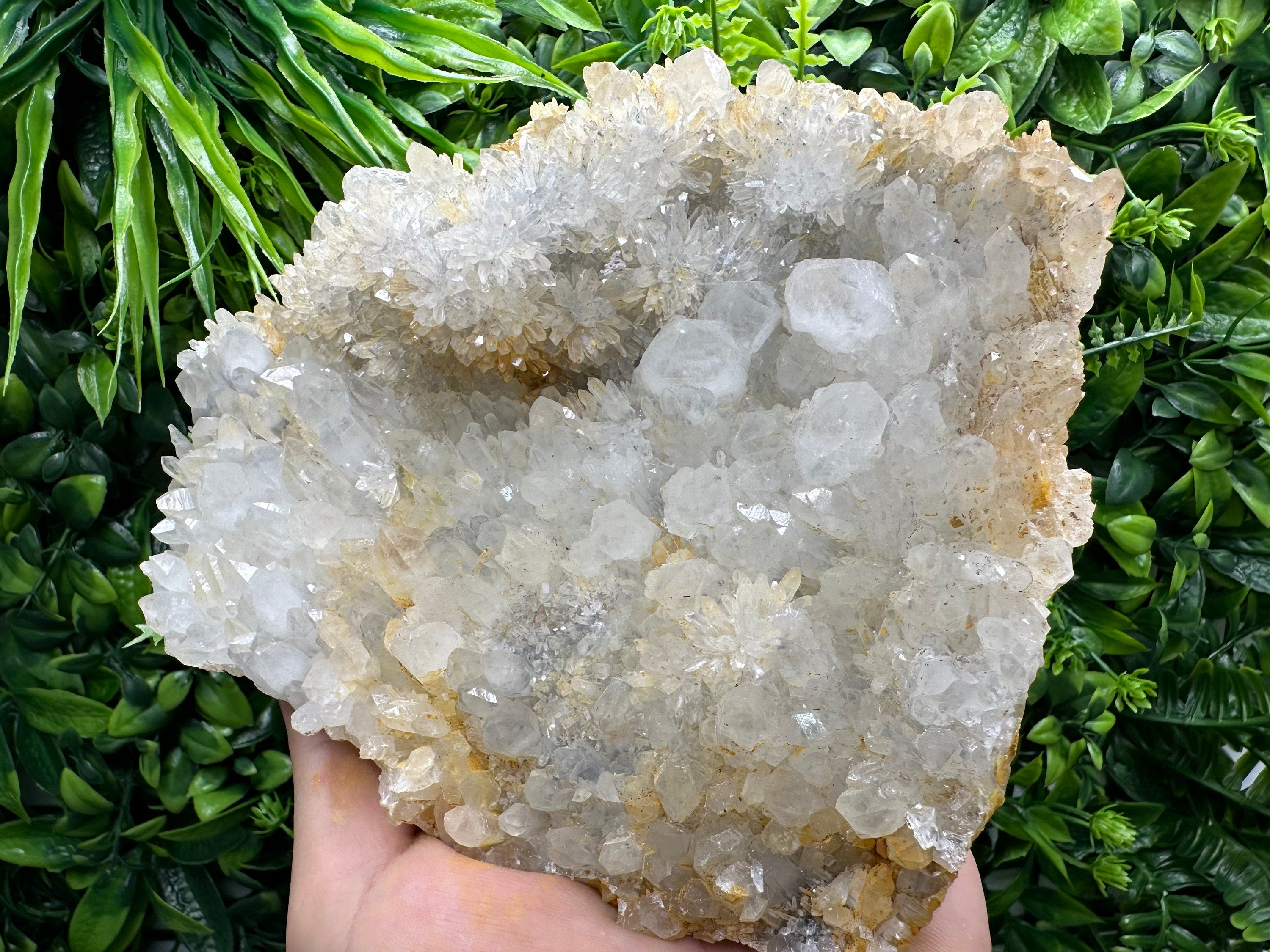 Limonite Quartz Cluster: Rare Mineral Specimen, Bulgaria