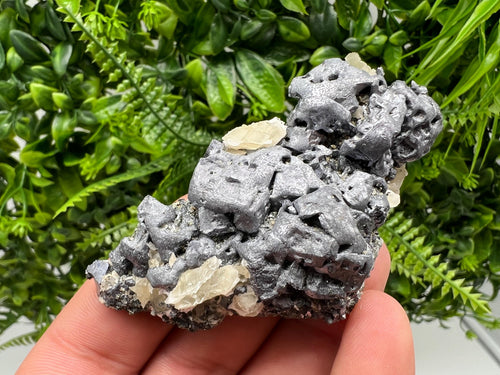 Beautiful Galena Spinel law with Quartz, Calcite from Borieva mine, Bulgaria, natural minerals, collection crystal, gift, rock, collection stone