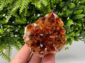 Citrine Crystal with Hematite Inclusions: Natural Phantom Cluster