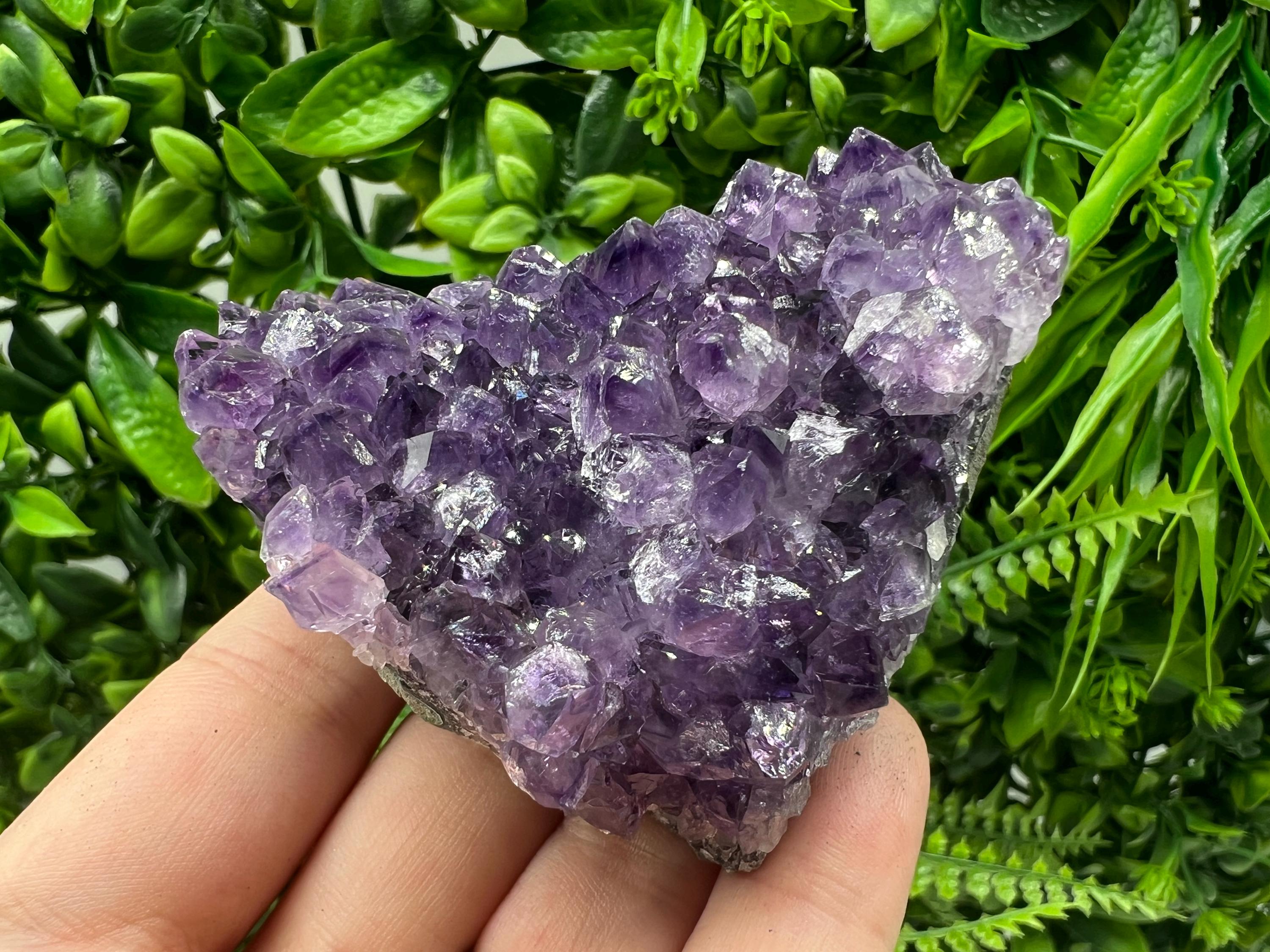 Purple Amethyst Crystal from Uruguay: Natural Energy Decor