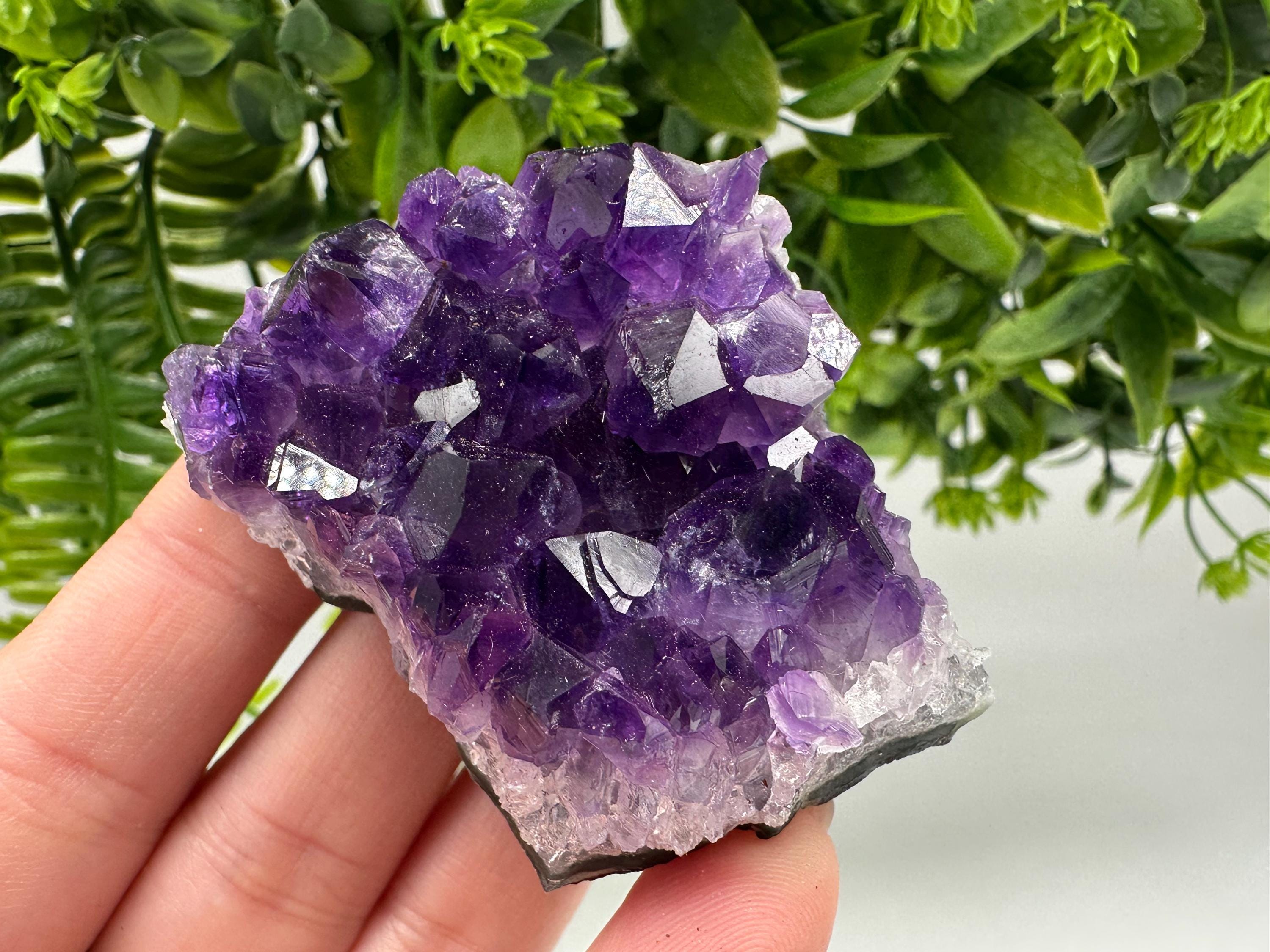 Uruguay Amethyst Crystal: Purple Quartz Home Decor, Energy Stone