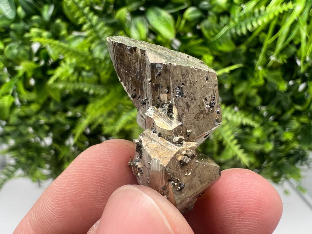 Mini Rainbow Pyrite Cluster: Borieva Mine, Bulgaria