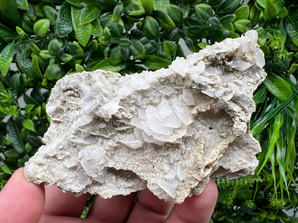 Calcite on Chalcedony, Bulgarian Mineral Specimen, Home Decor Stone