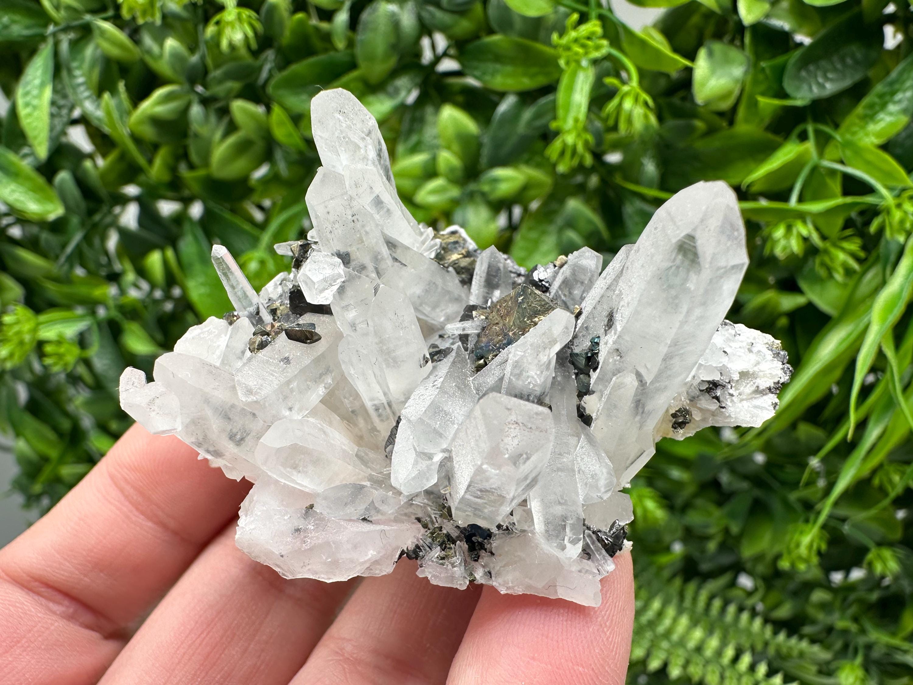 Wonderful Sphalerite Chalcopyrite on  Quartz whit Galena feom 9 th September mine,Bulgaria,natural,collection mineral specimen,gift
