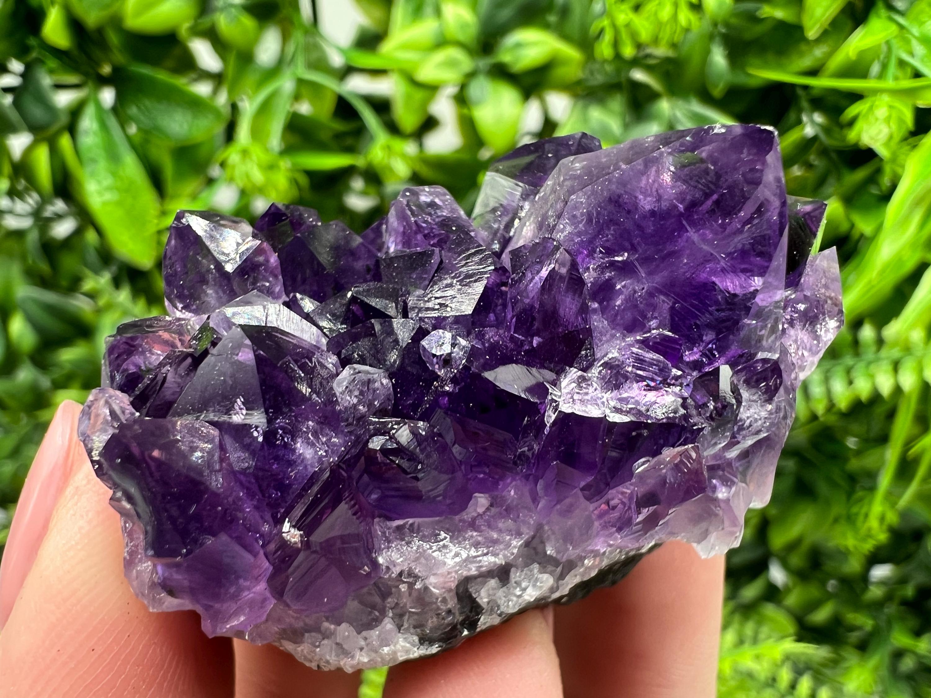 Uruguay Amethyst Crystal: Purple Quartz Home Decor, Energy Stone