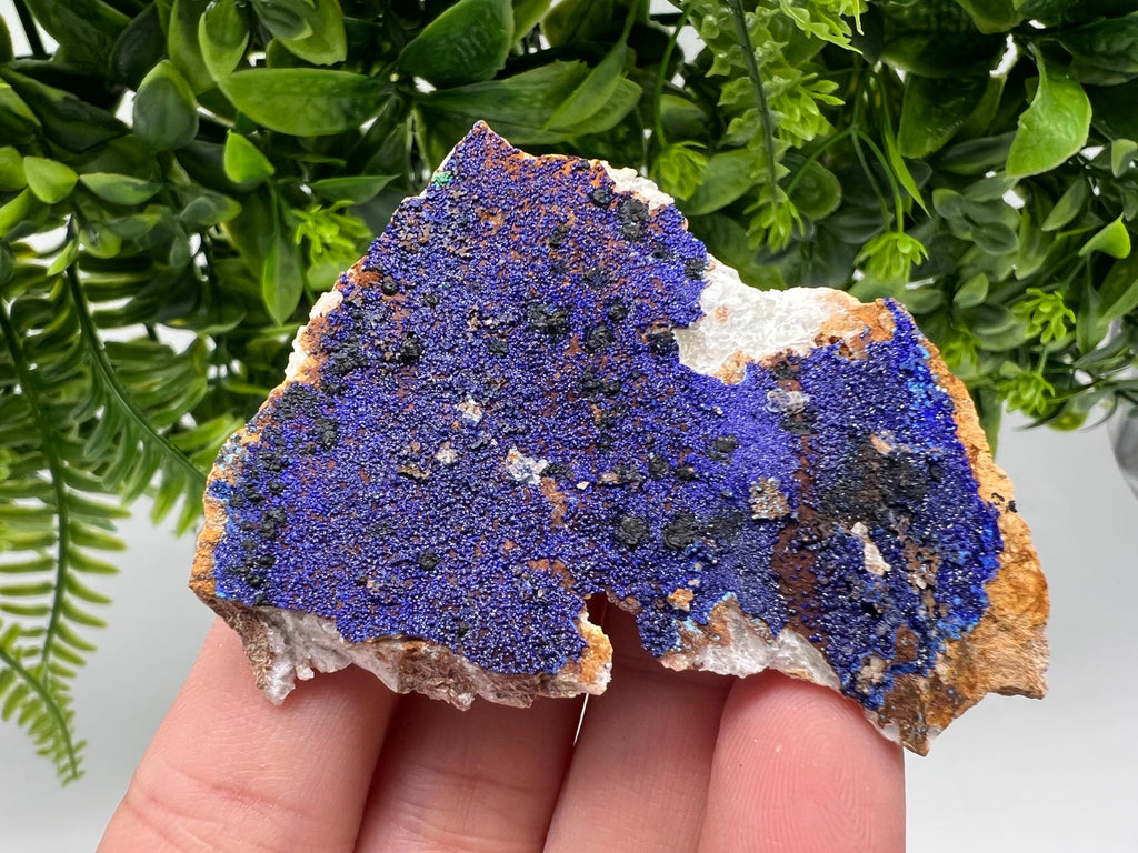Azurite Malachite Mineral Specimen: Moroccan Blue-Green Crystal, Collector Stone