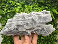 Blue Chalcedony Quartz with Chlorite Inclusions, Bulgaria Crystal Decor Stone