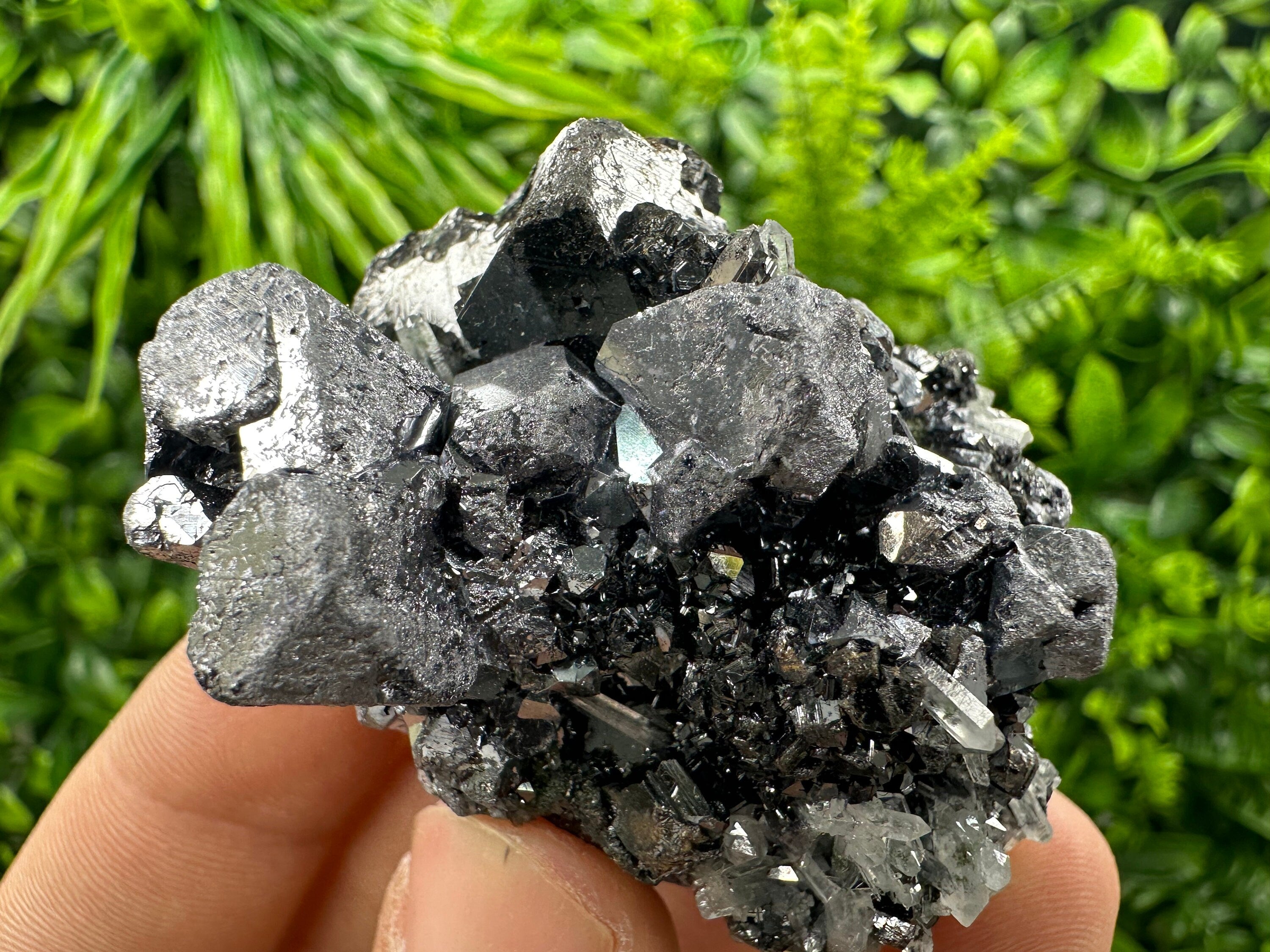 Shiny Galena Sphalerite Mineral Specimen: Borieva Mine, Bulgaria
