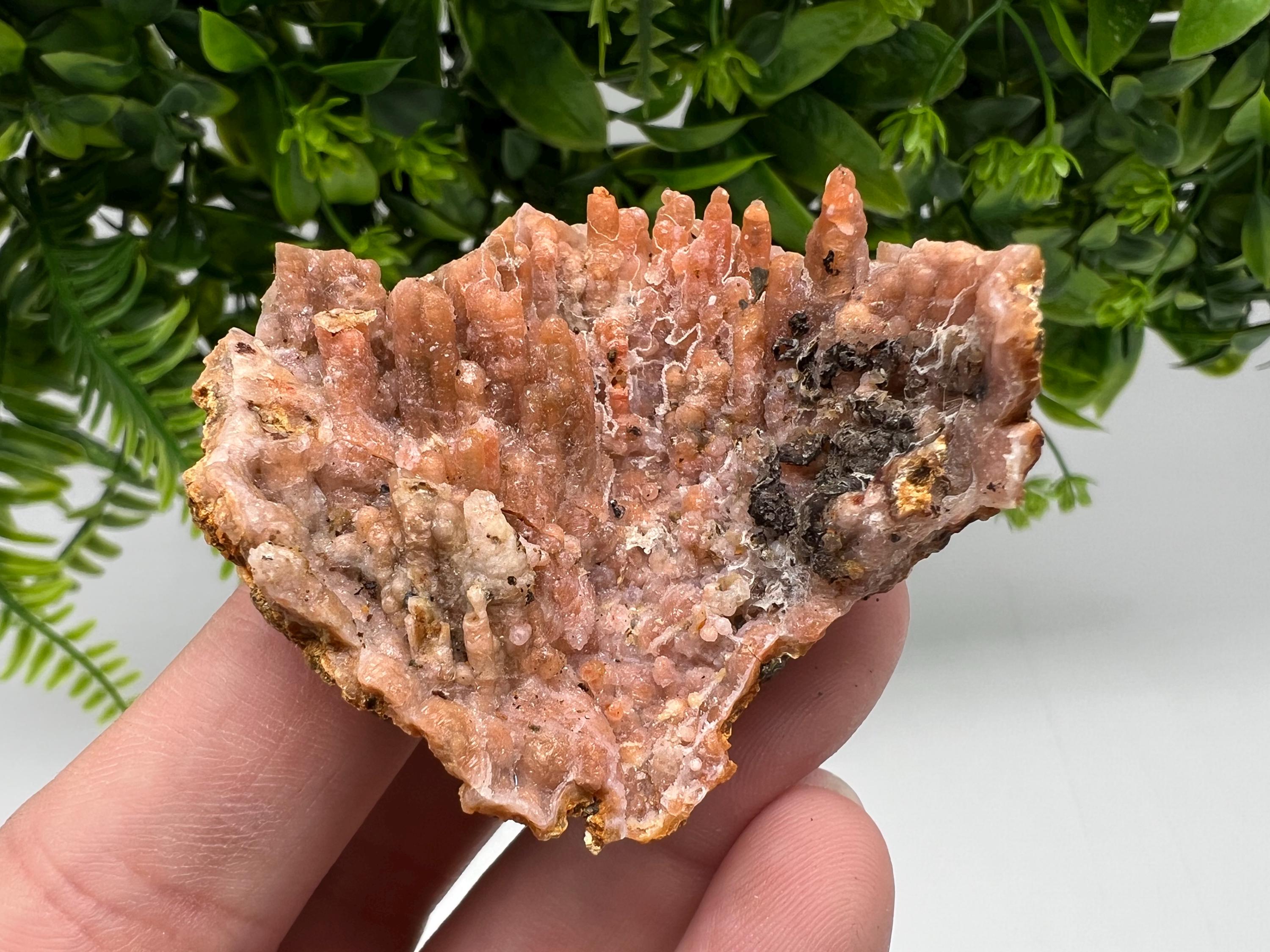 Moroccan Red Chalcedony Crystal Specimen, Rare Minerals