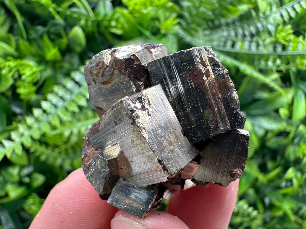 Natural Pyrite Crystal Cluster, Shiny Mineral Specimen