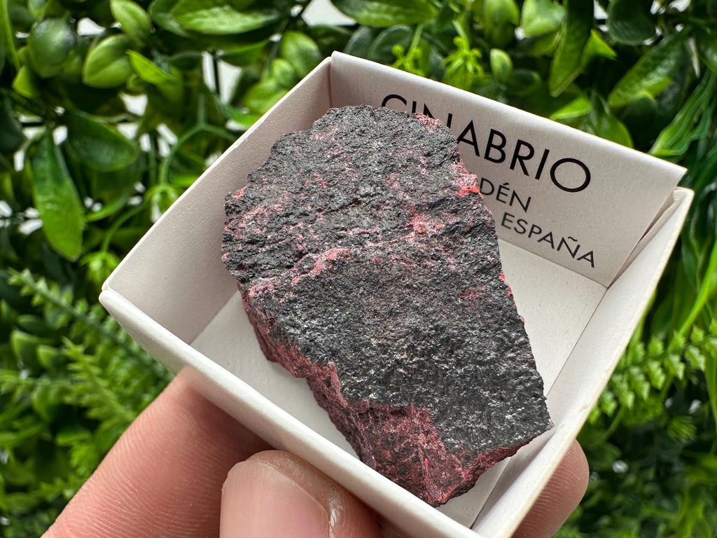 Red Cinnabar Crystal Specimen: Raw Mineral from Almaden, Spain