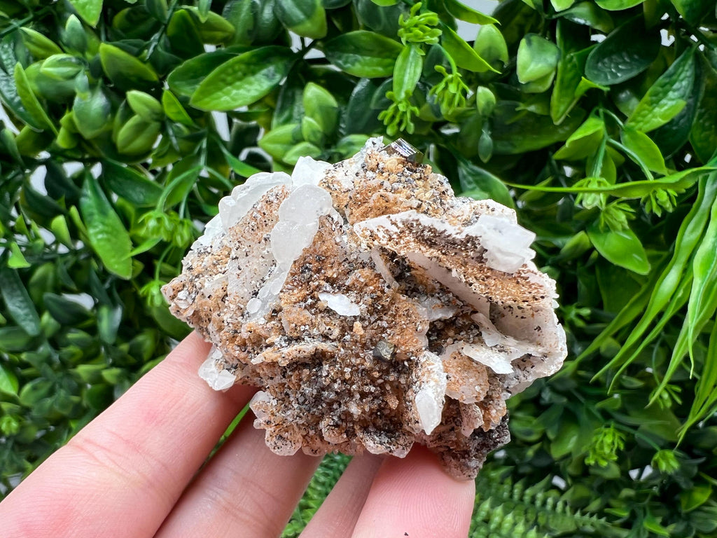 Rainbow Pyrite with Calcite, Borieva Bulgaria Crystal, Natural Mineral