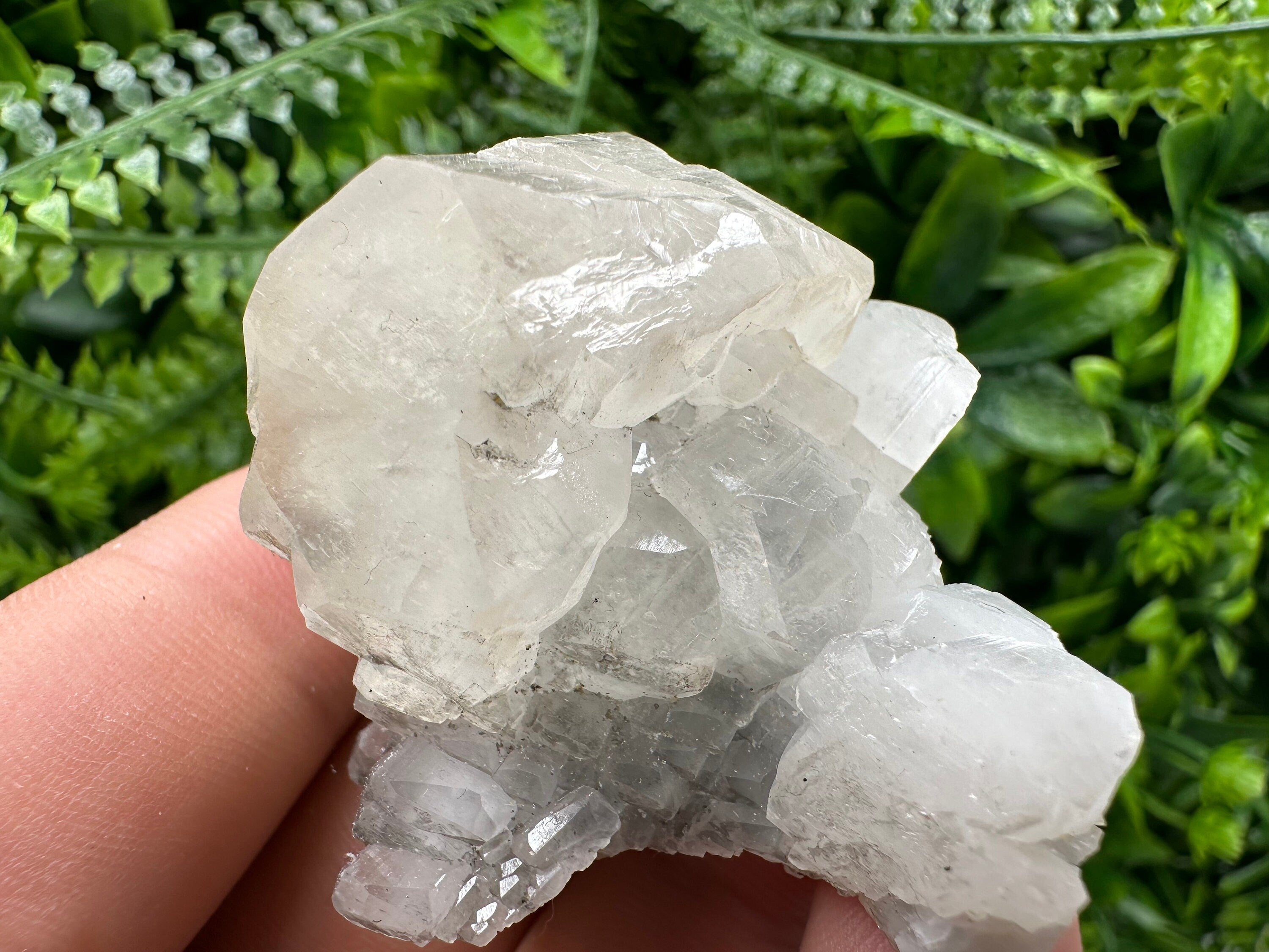 Spanish Calcite Mineral Specimen with Yellow Fluorite
