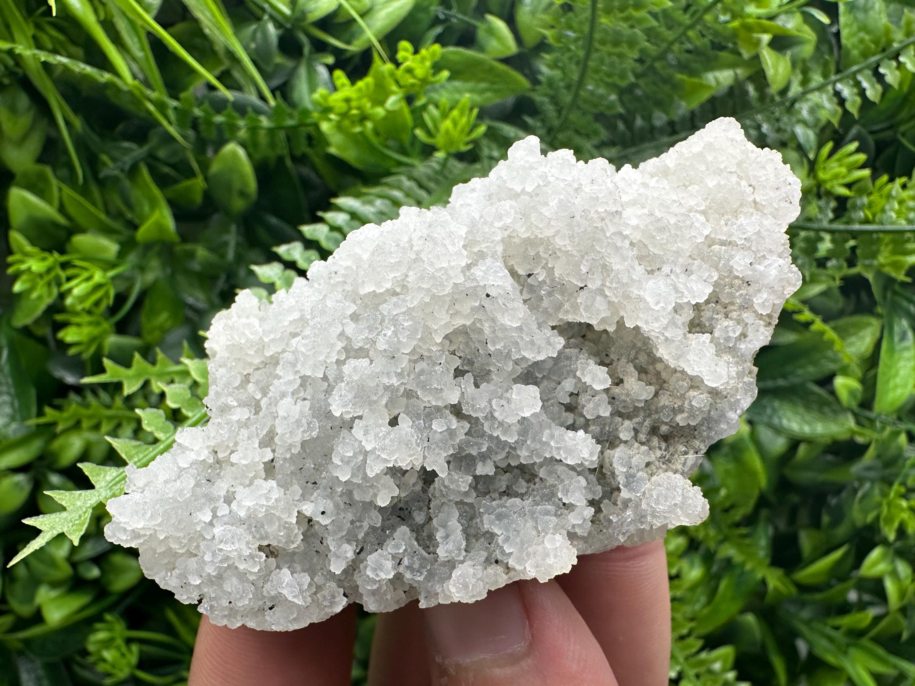 Natural Chalcedony Specimen: India Crystal Mineral, Home Decor